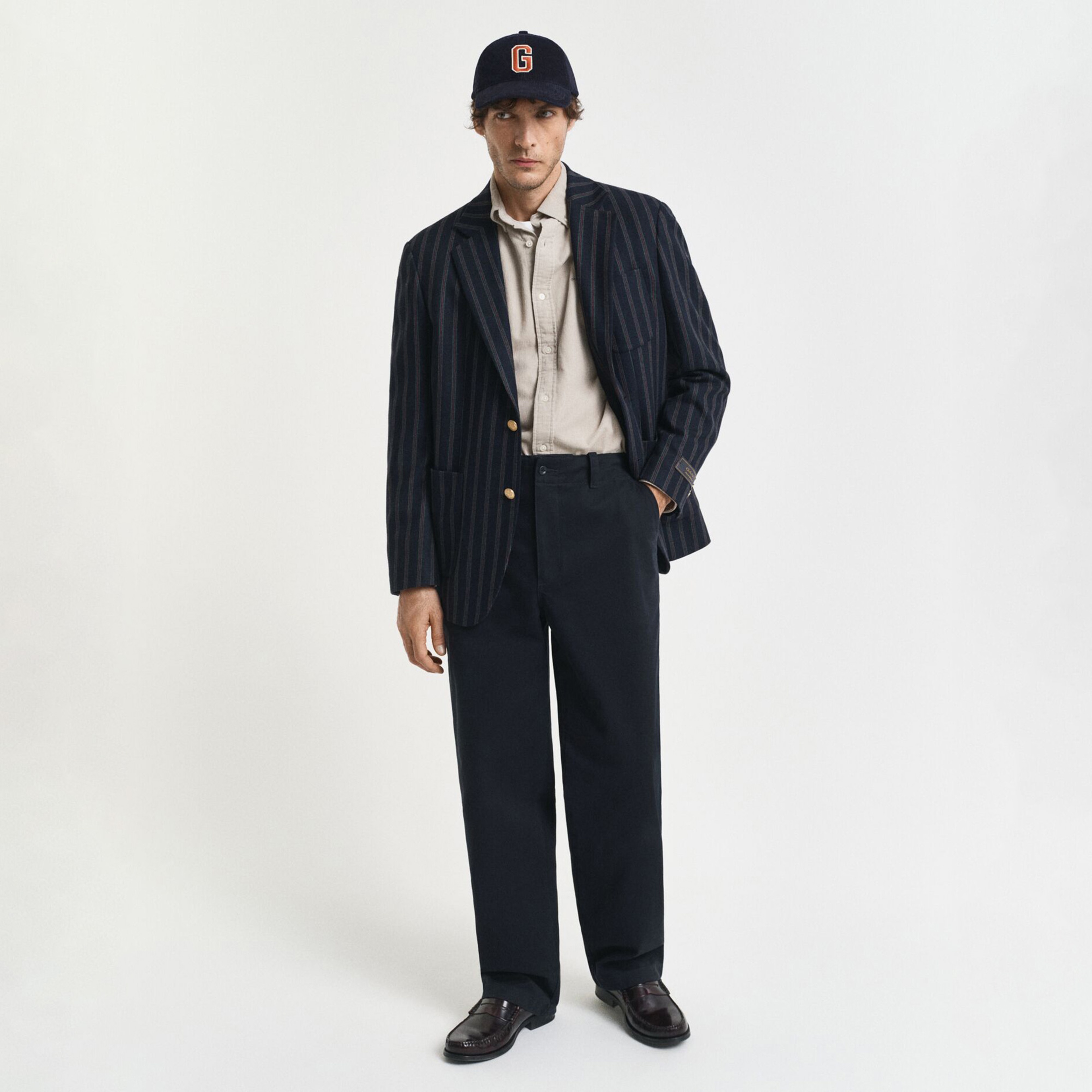 GANT Erkek Bej Regular Fit Düğmeli Gömlek