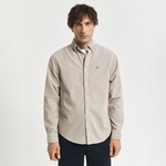 GANT Erkek Bej Regular Fit Düğmeli Gömlek