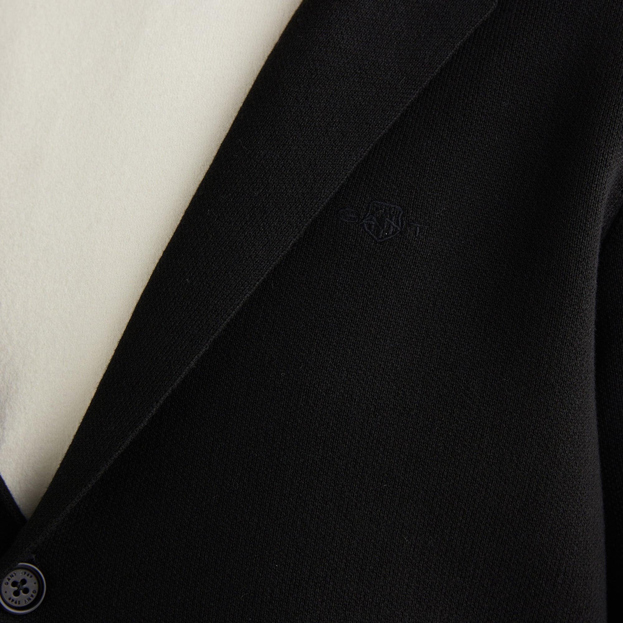 GANT Erkek Siyah Relaxed Fit Kruvaze Mont