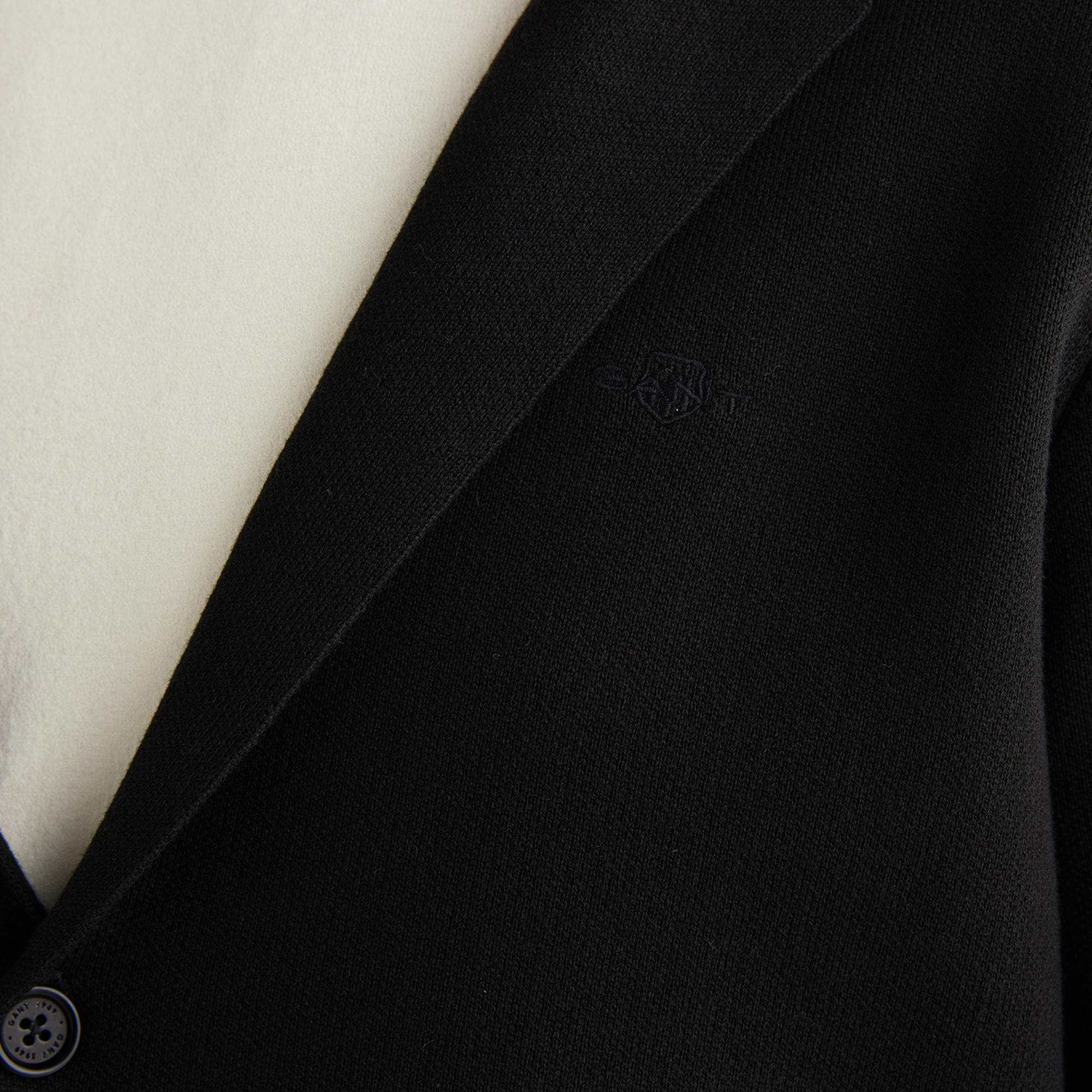 GANT Erkek Siyah Relaxed Fit Kruvaze Mont