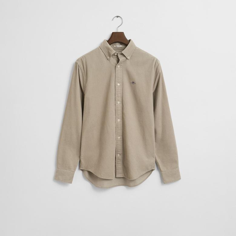 GANT Erkek Bej Regular Fit Düğmeli Gömlek