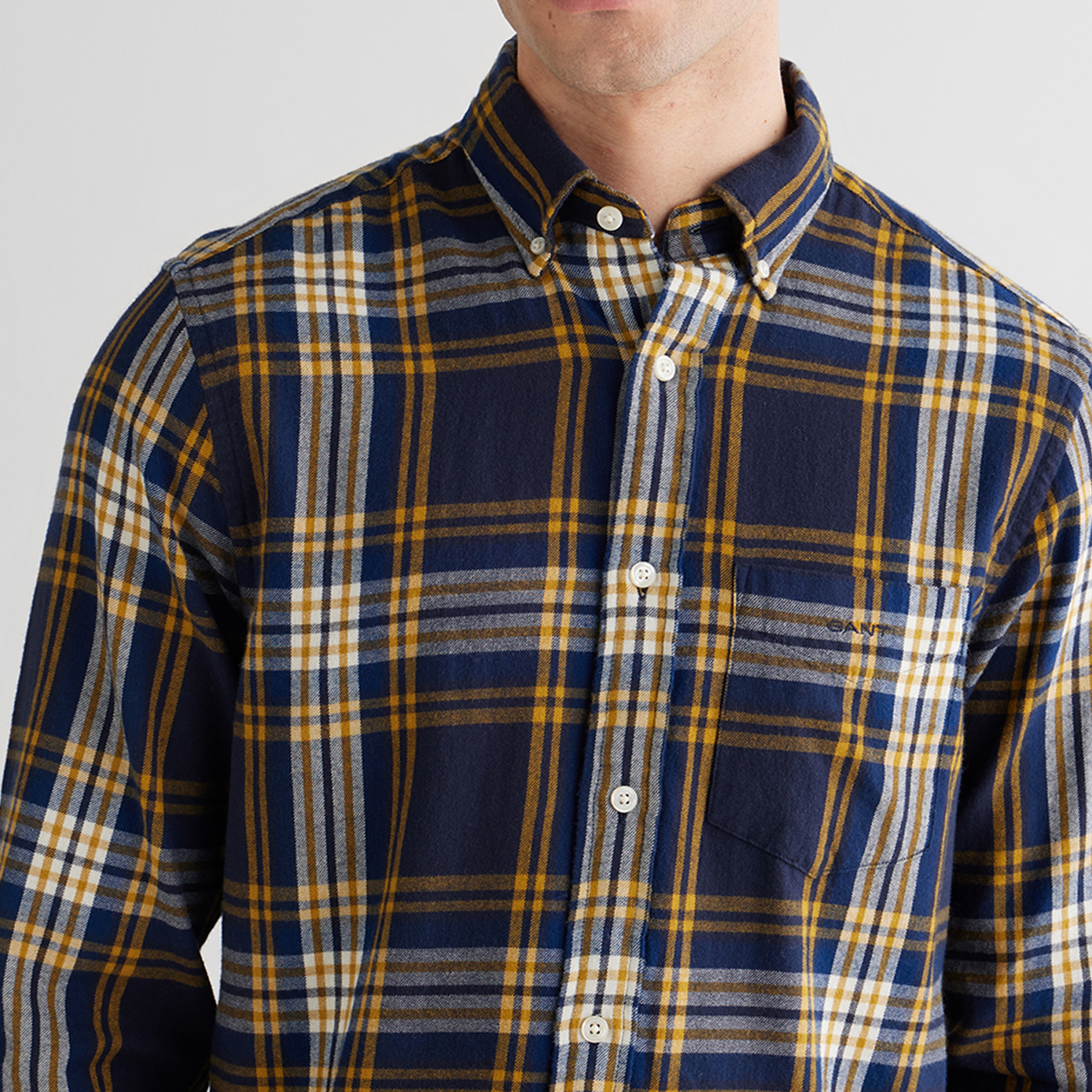 GANT Erkek Lacivert Regular Fit Düğmeli Gömlek