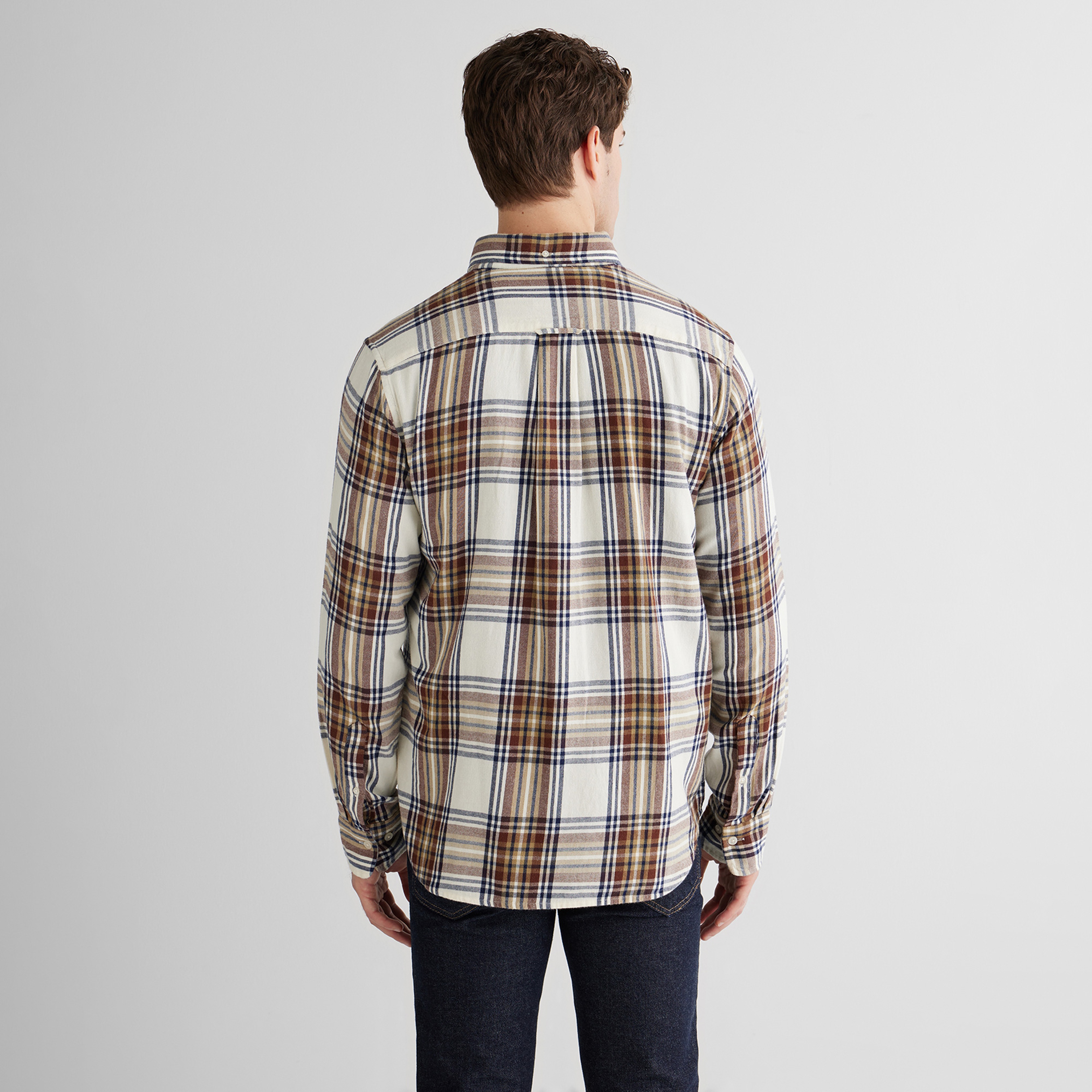 GANT Erkek Krem Regular Fit Düğmeli Gömlek