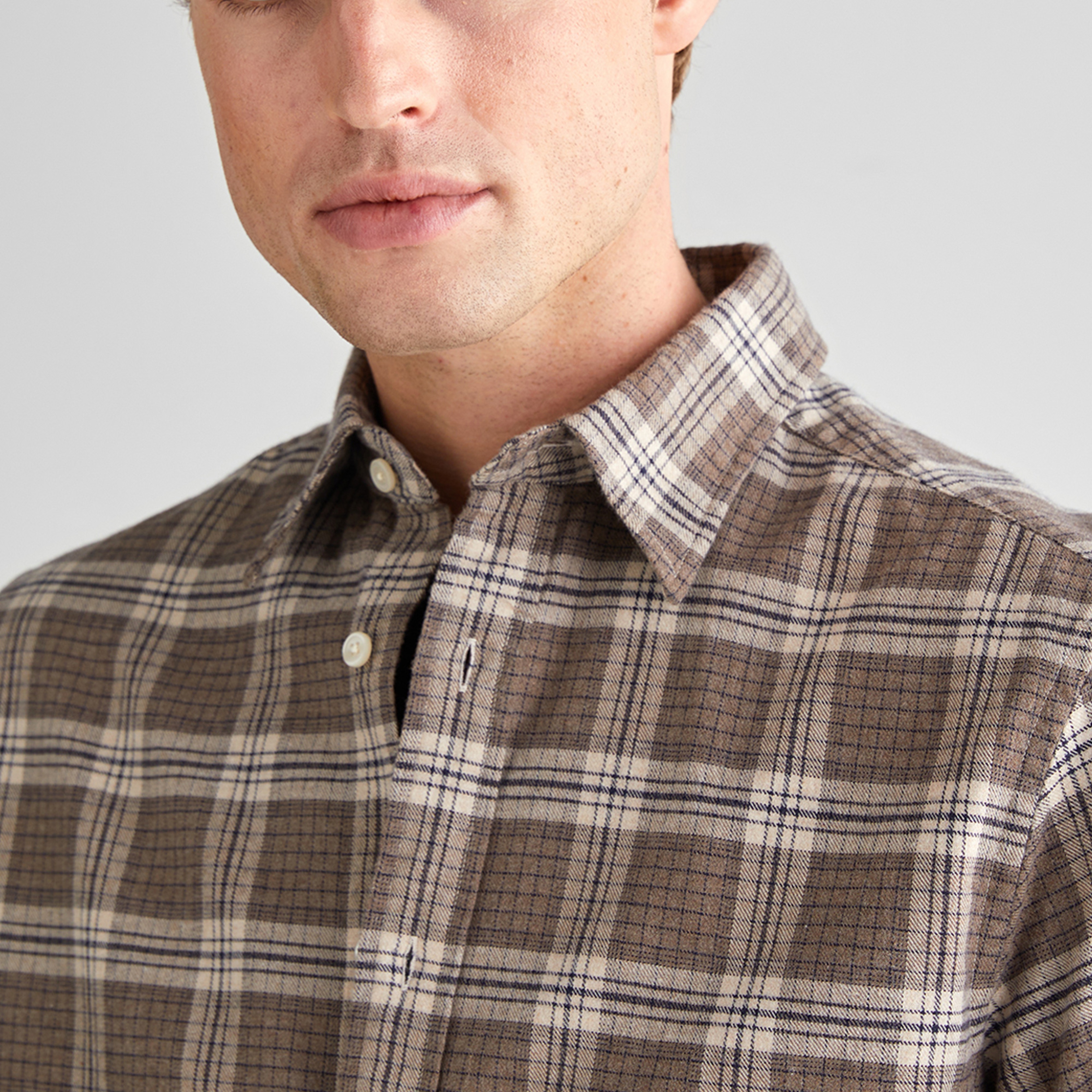 GANT Erkek Beyaz Regular Fit Bisiklet Yaka Gömlek