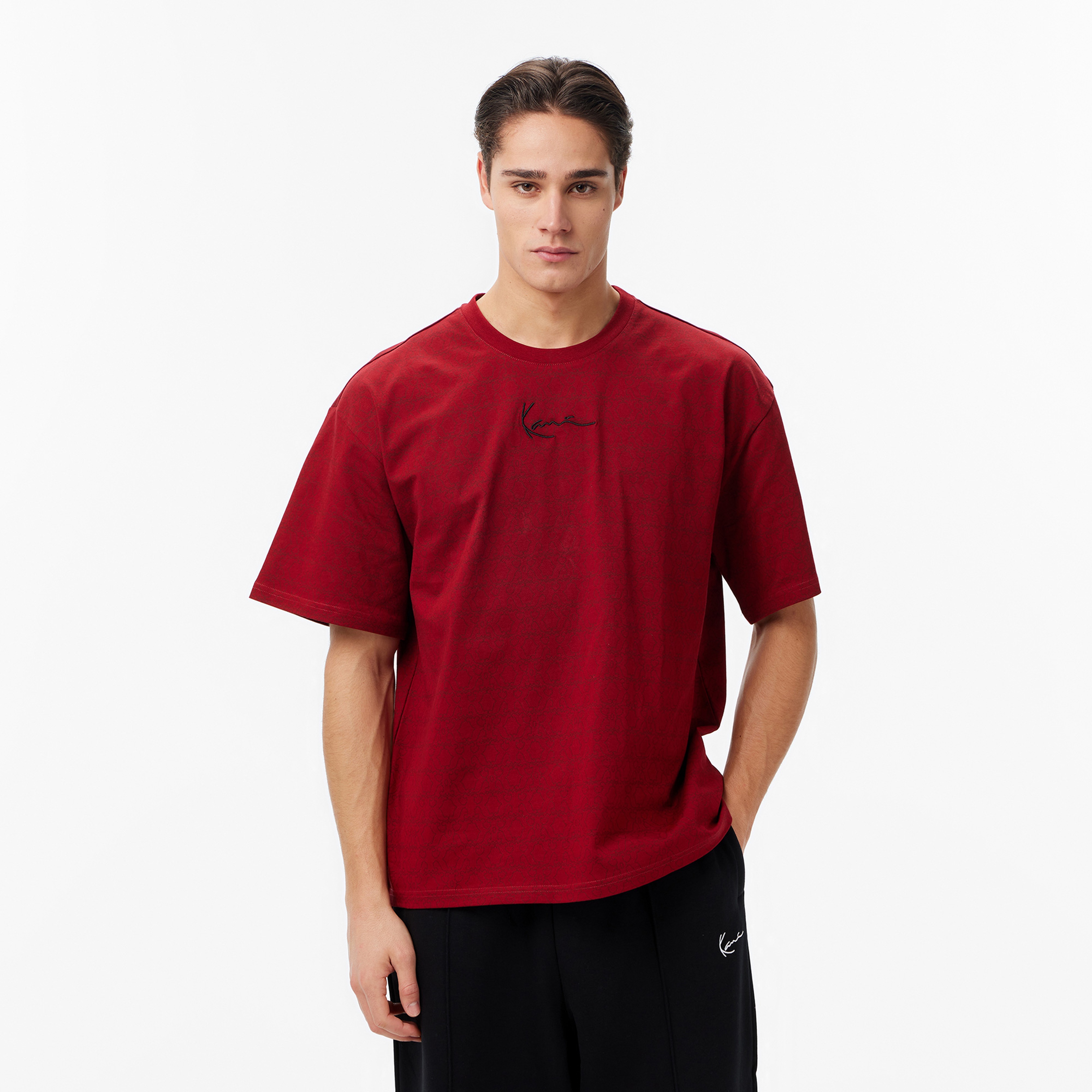 Karl Kani Aop Signature Erkek Kırmızı T-Shirt