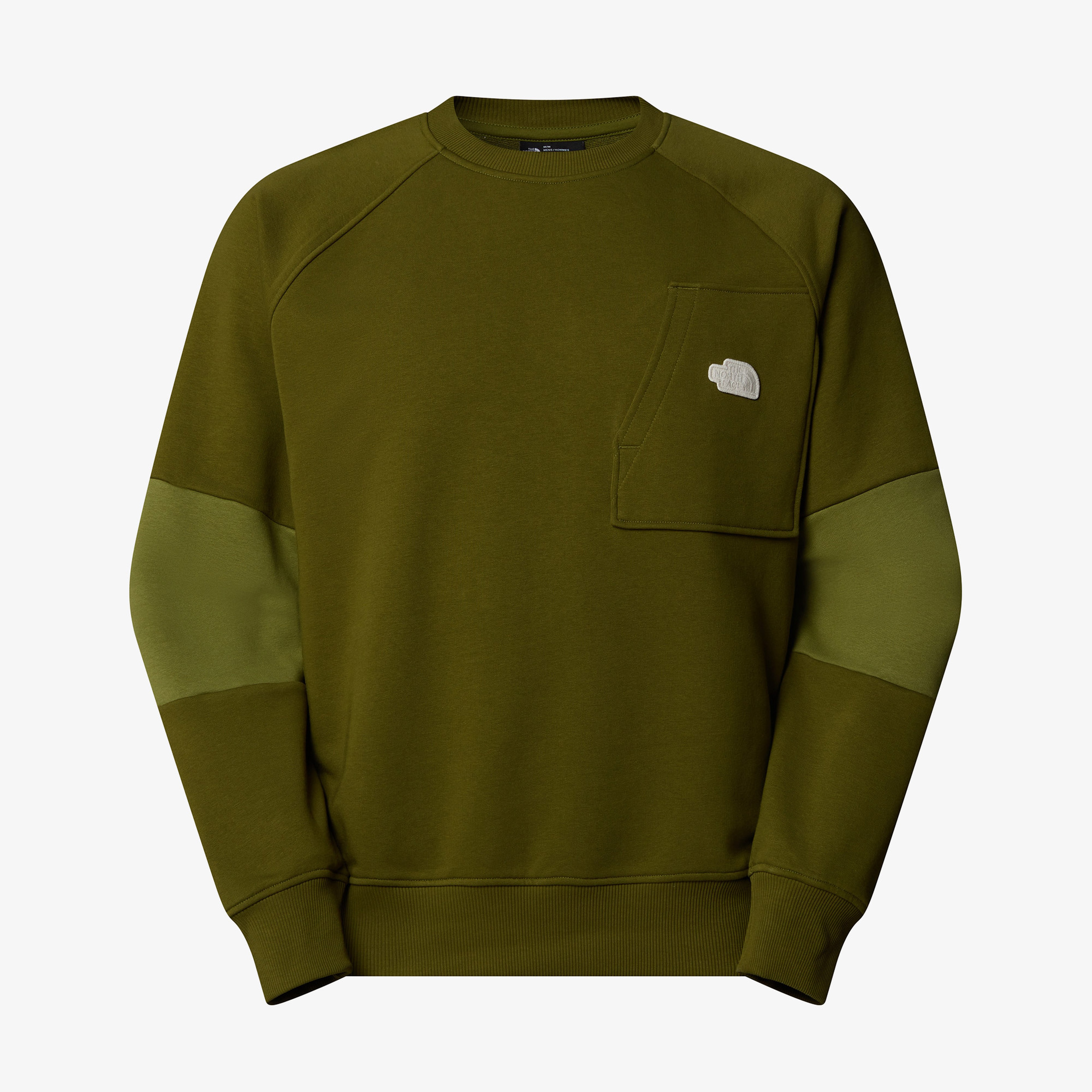 The North Face Terry Relaxed Crew Erkek Haki Sweatshirt