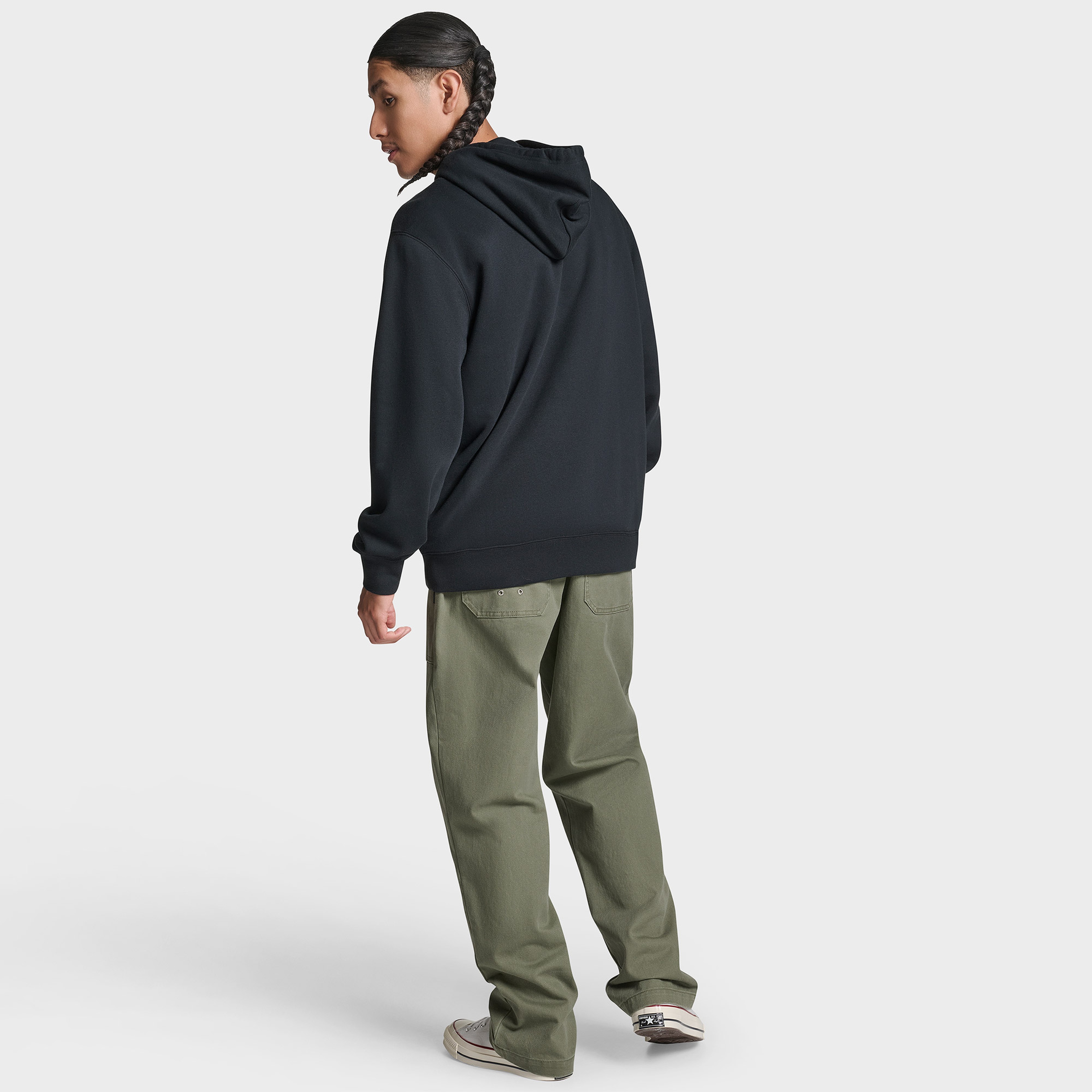 Converse Erkek Siyah Hoodie