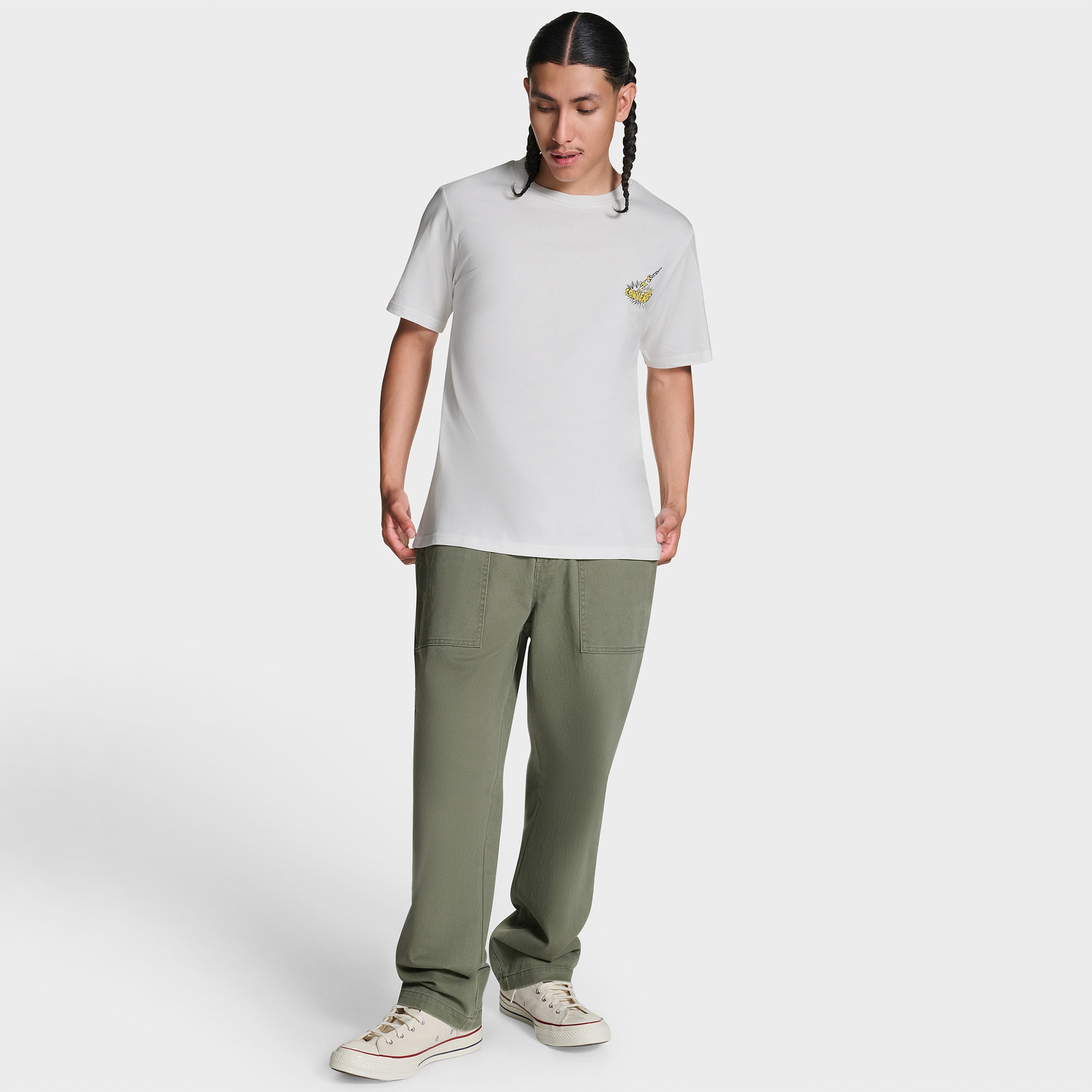 Converse Erkek Beyaz T-Shirt