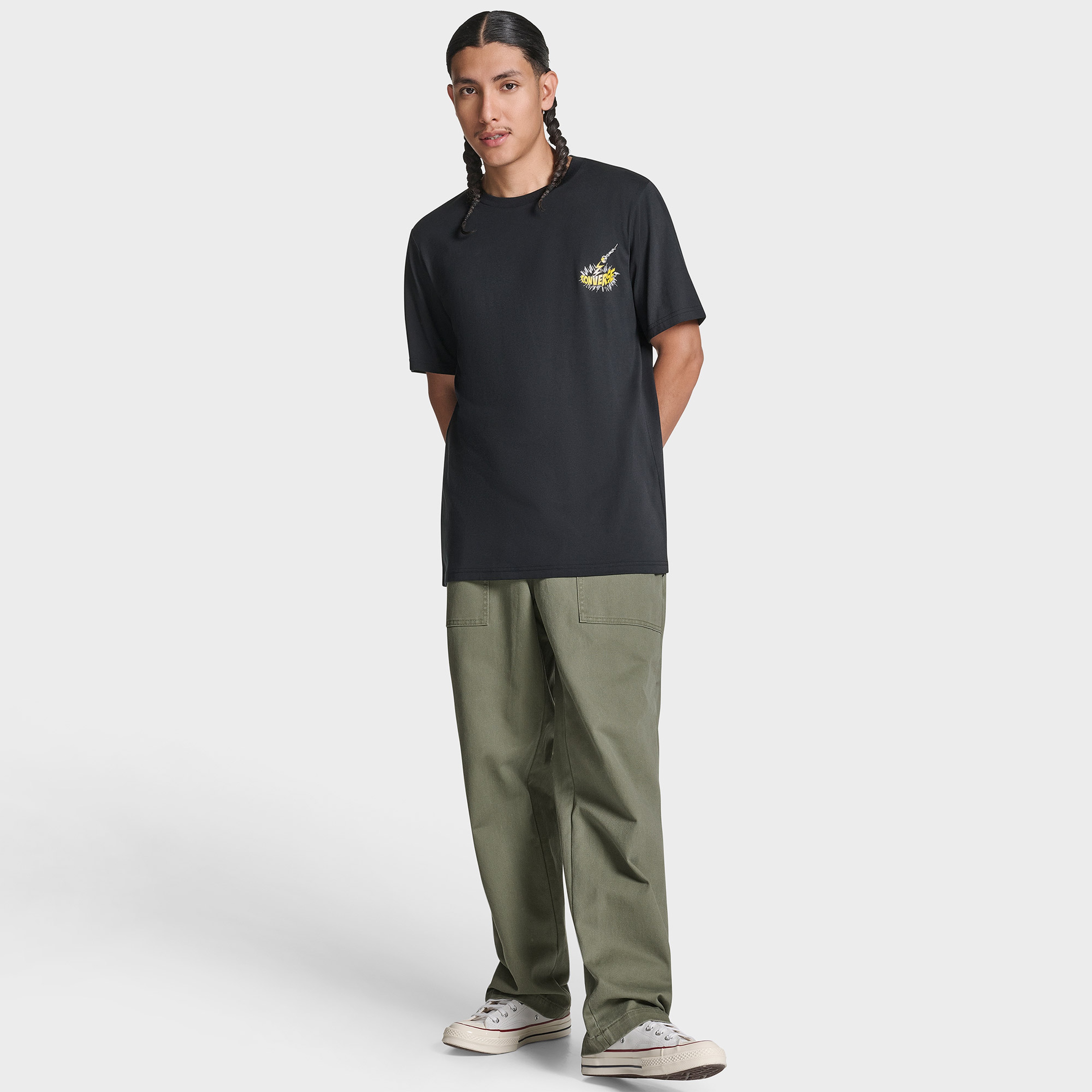 Converse Erkek Siyah T-Shirt