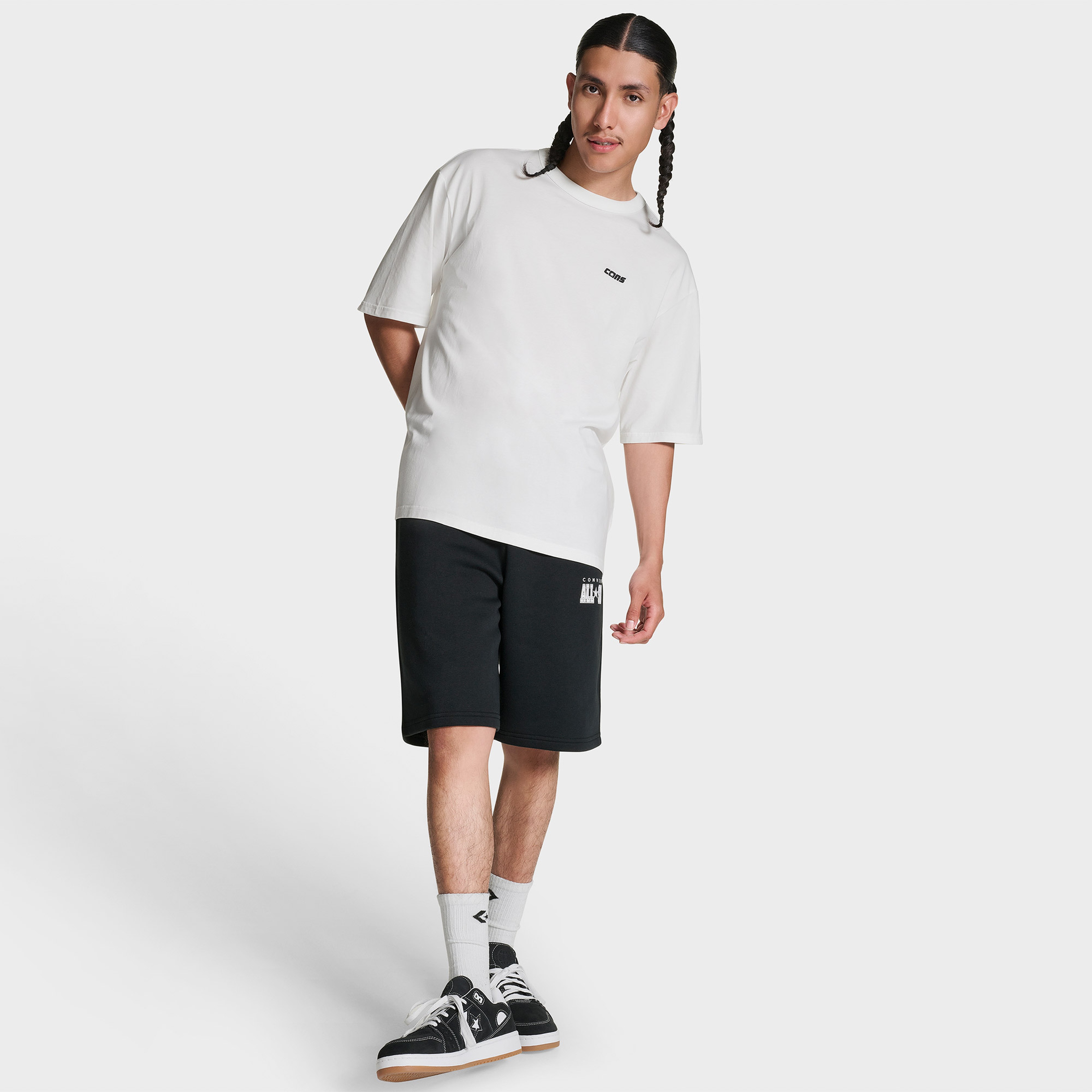 Converse CONS Erkek Beyaz Loose Fit T-Shirt