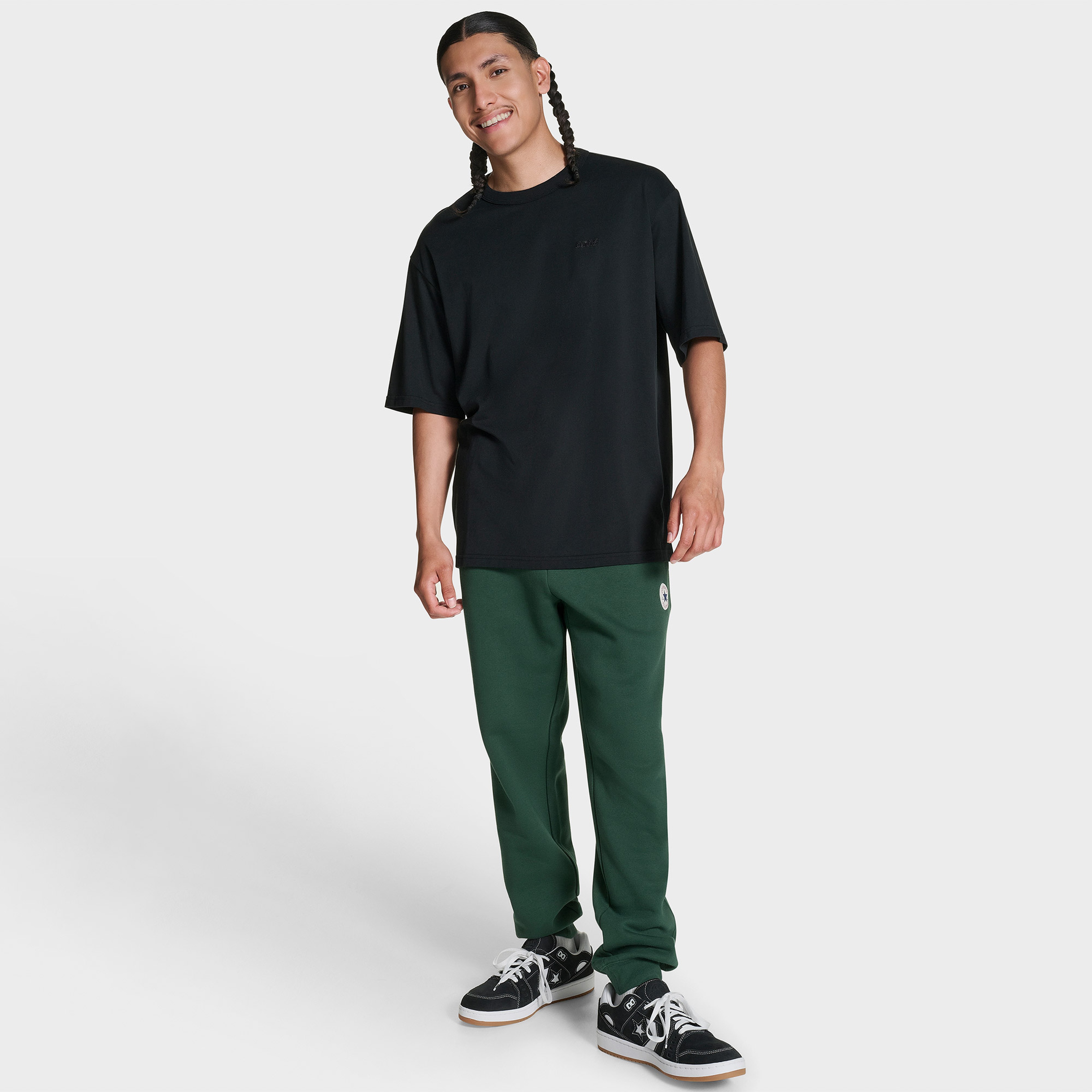 Converse CONS Erkek Siyah Loose Fit T-Shirt