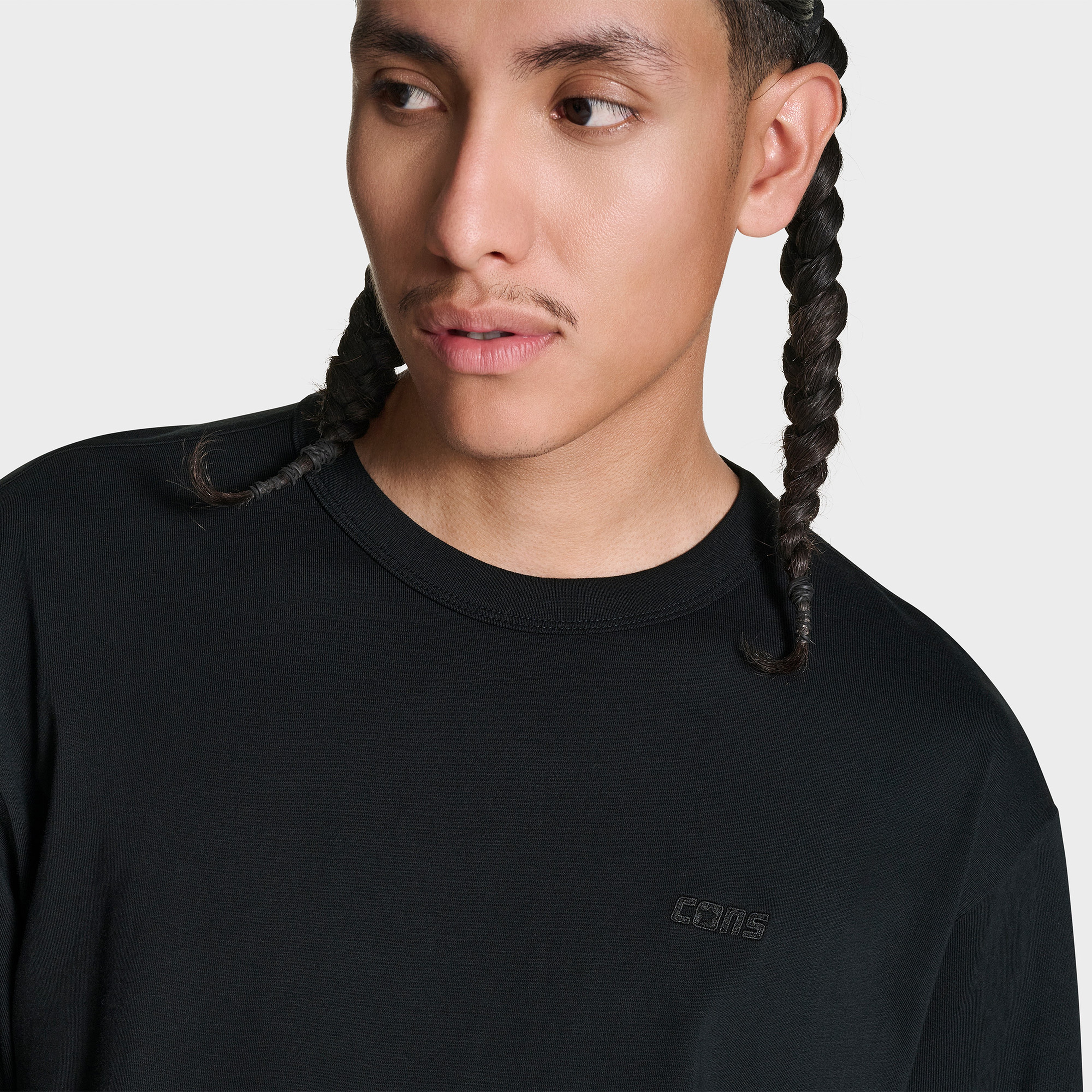 Converse CONS Erkek Siyah Loose Fit T-Shirt