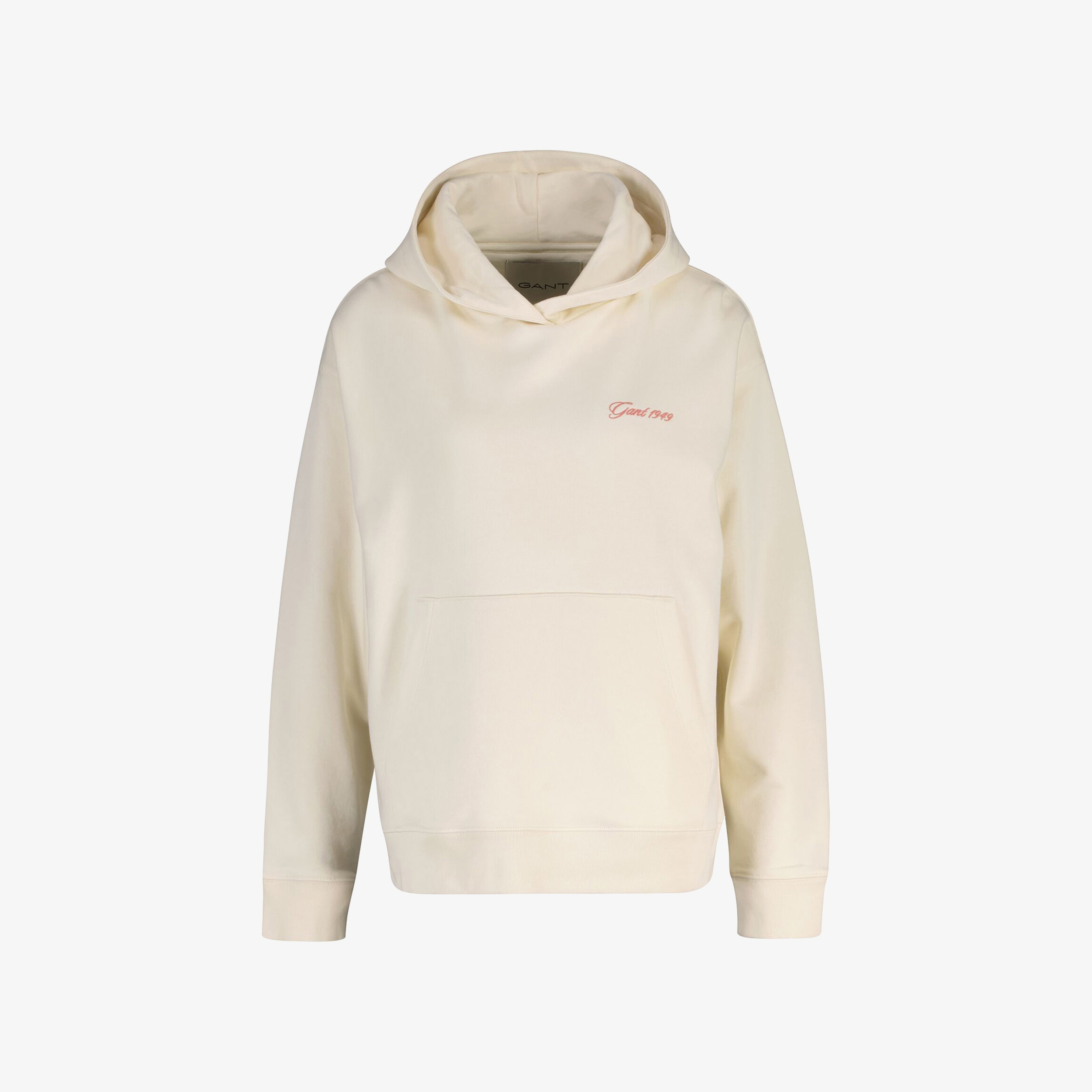 GANT Kadın Krem Regular Fit Kapüşonlu Sweatshirt