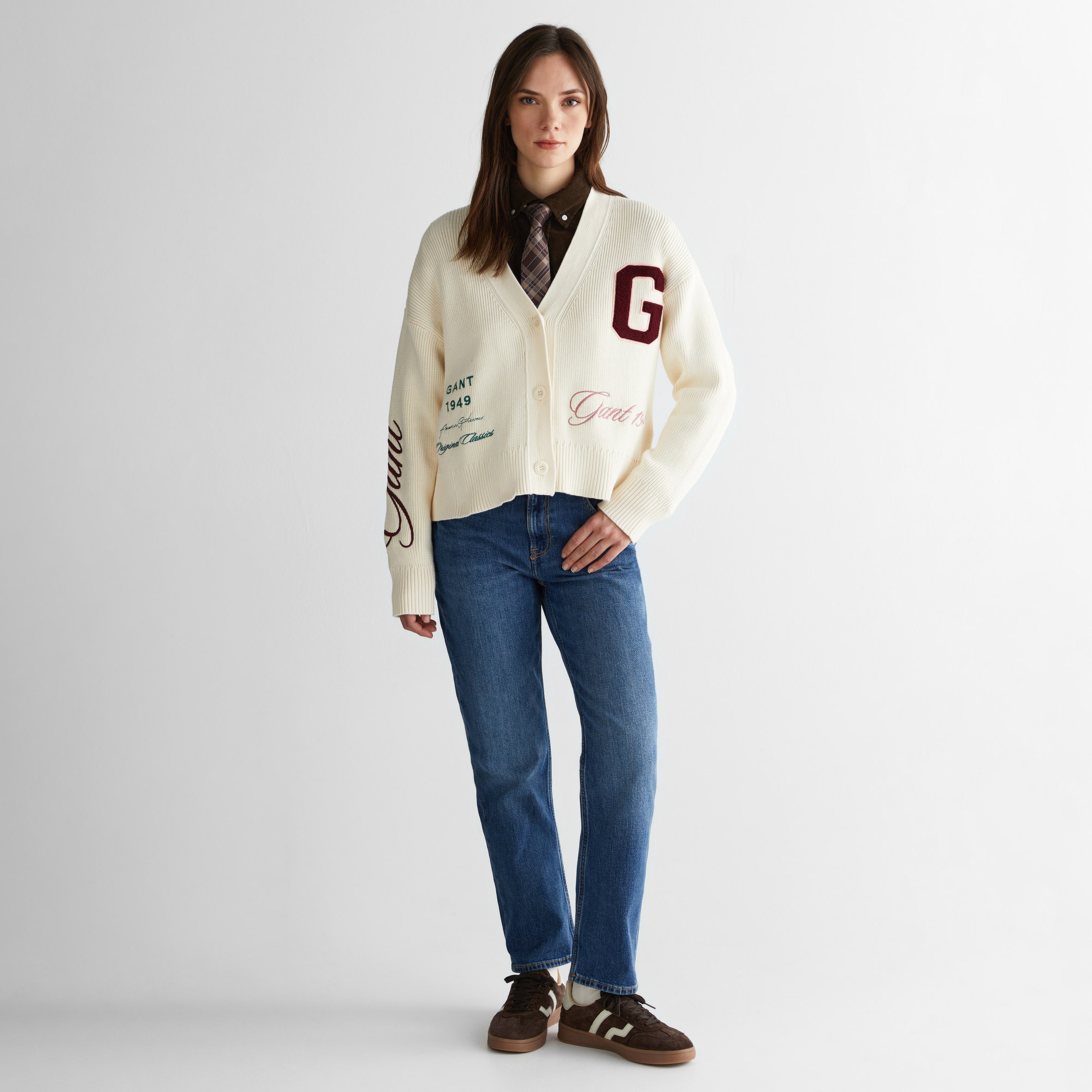Gant embroidery college graphic tricot