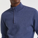 Gant Erkek Mavi Regular Fit Yarım Fermuarlı Sweatshirt