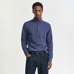 Gant Erkek Mavi Regular Fit Yarım Fermuarlı Sweatshirt