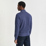 Gant Erkek Mavi Regular Fit Yarım Fermuarlı Sweatshirt