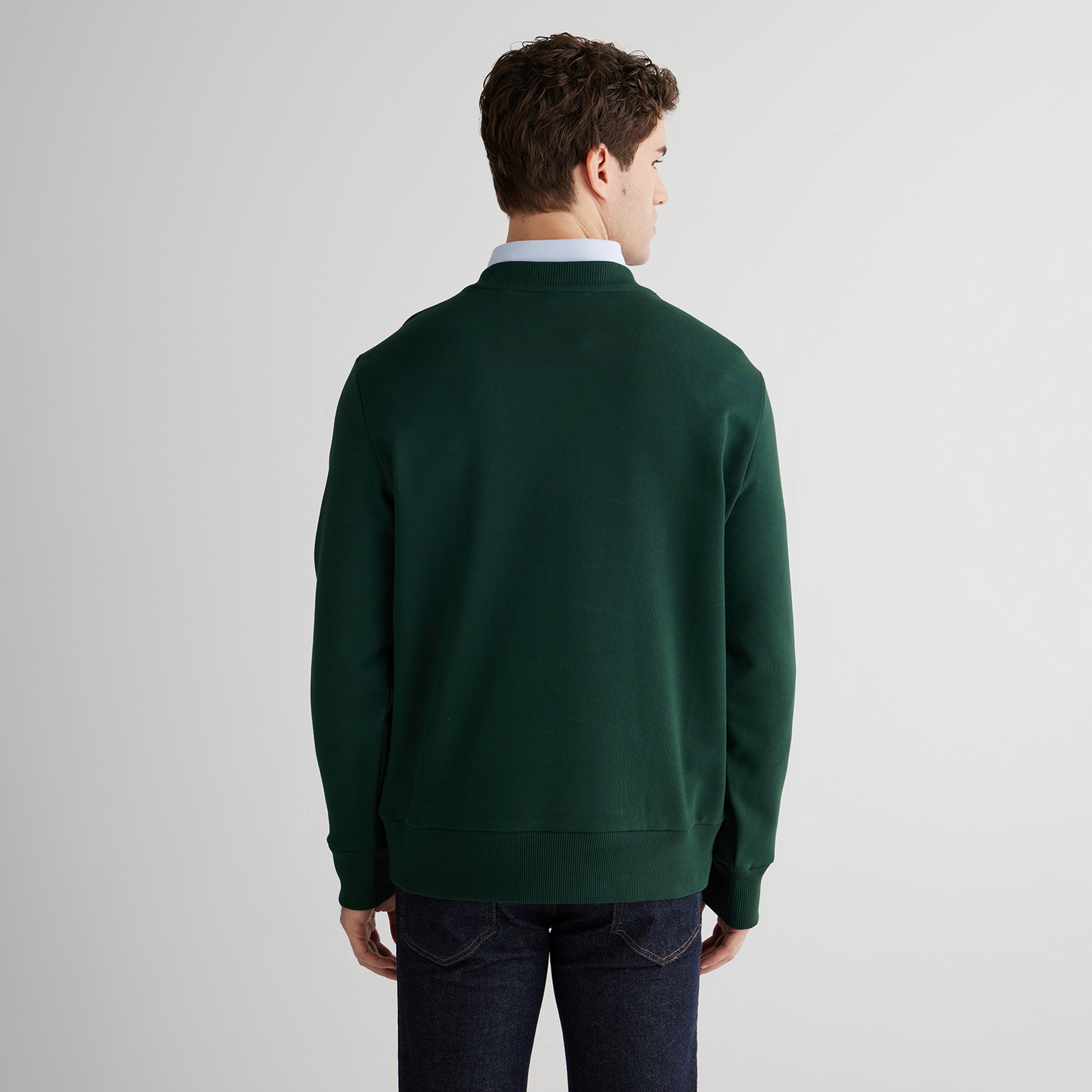 GANT Erkek Yeşil Regular Fit Bisiklet Yaka Sweatshirt