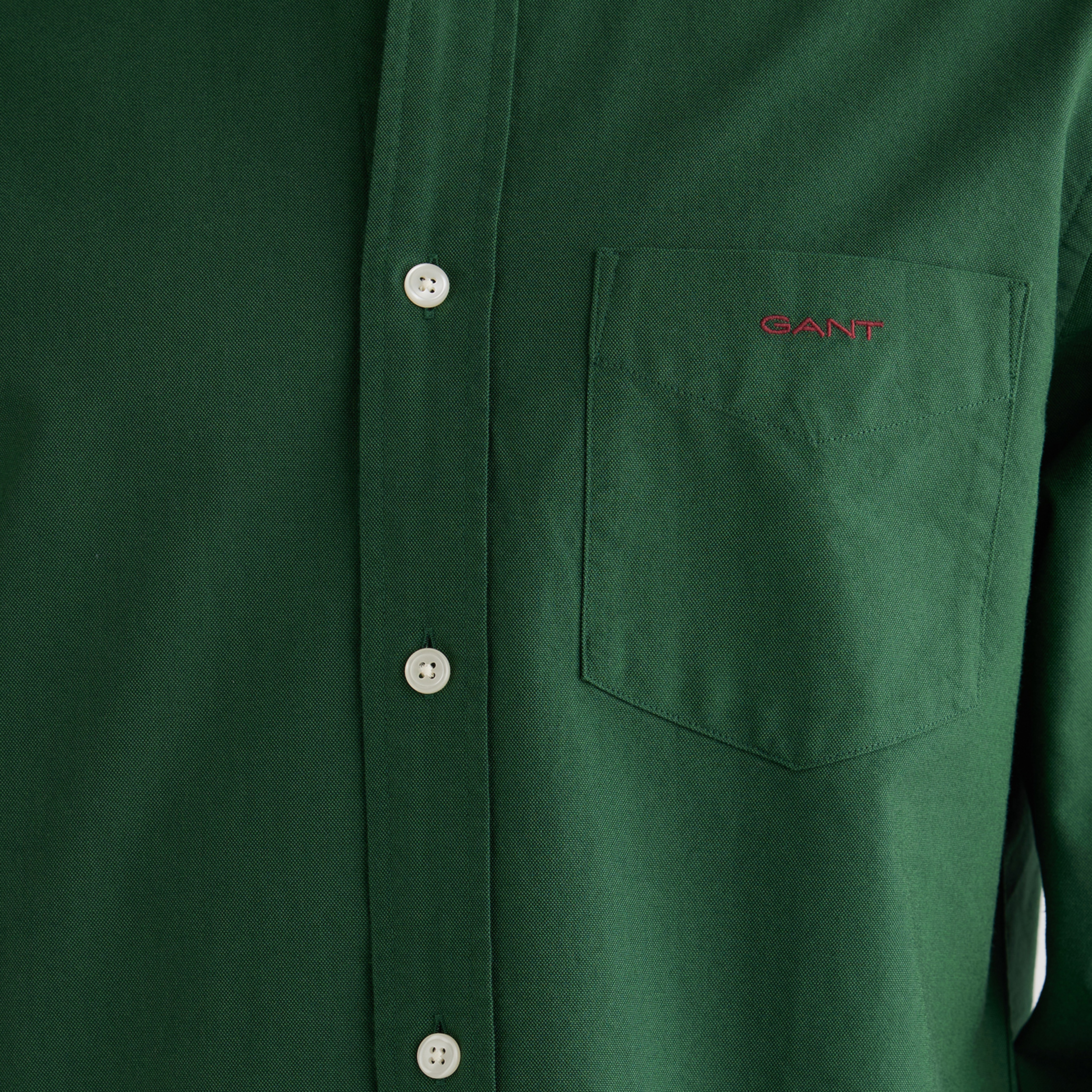 GANT Erkek Yeşil Regular Fit Oxford Gömlek