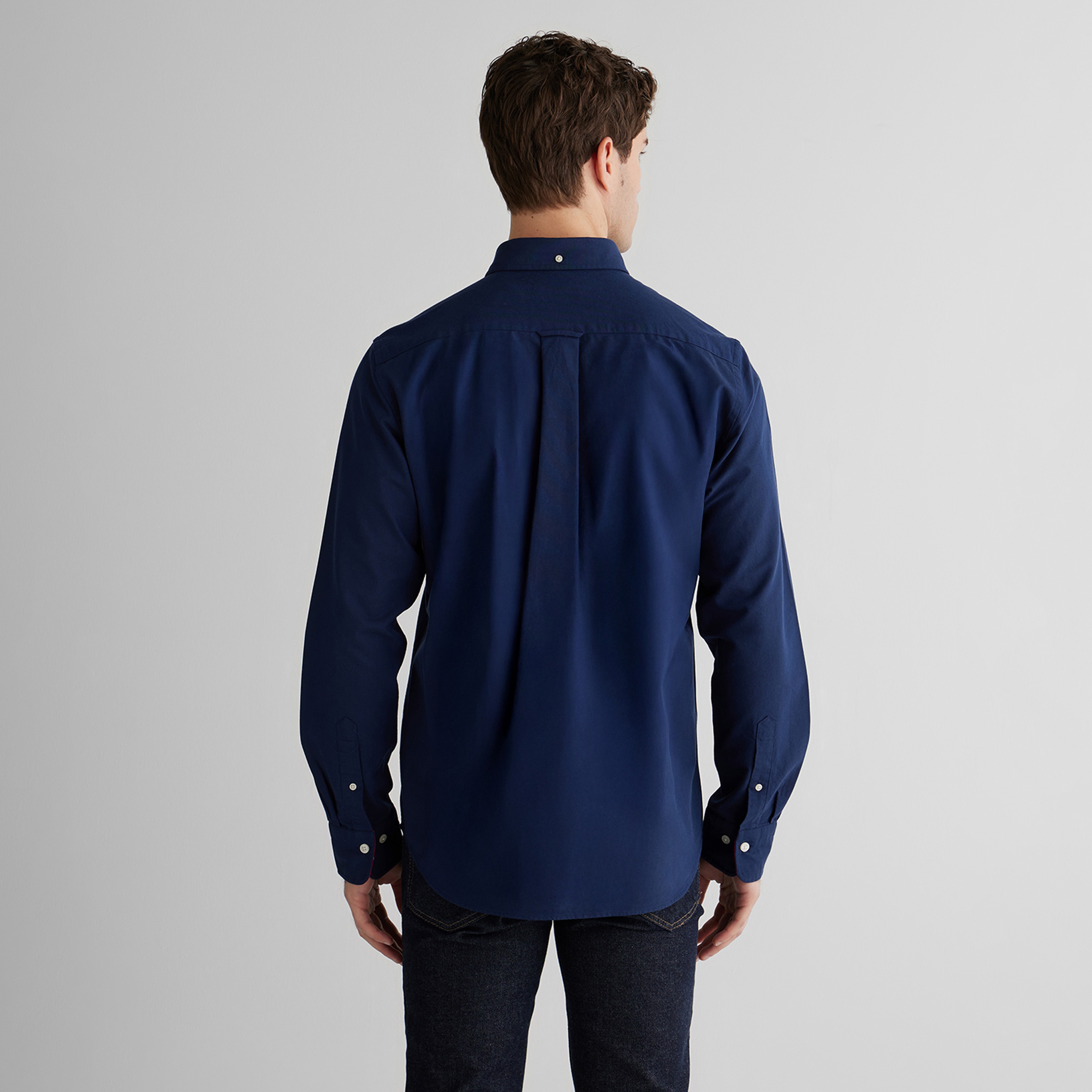 GANT Erkek Lacivert Regular Fit Oxford Gömlek