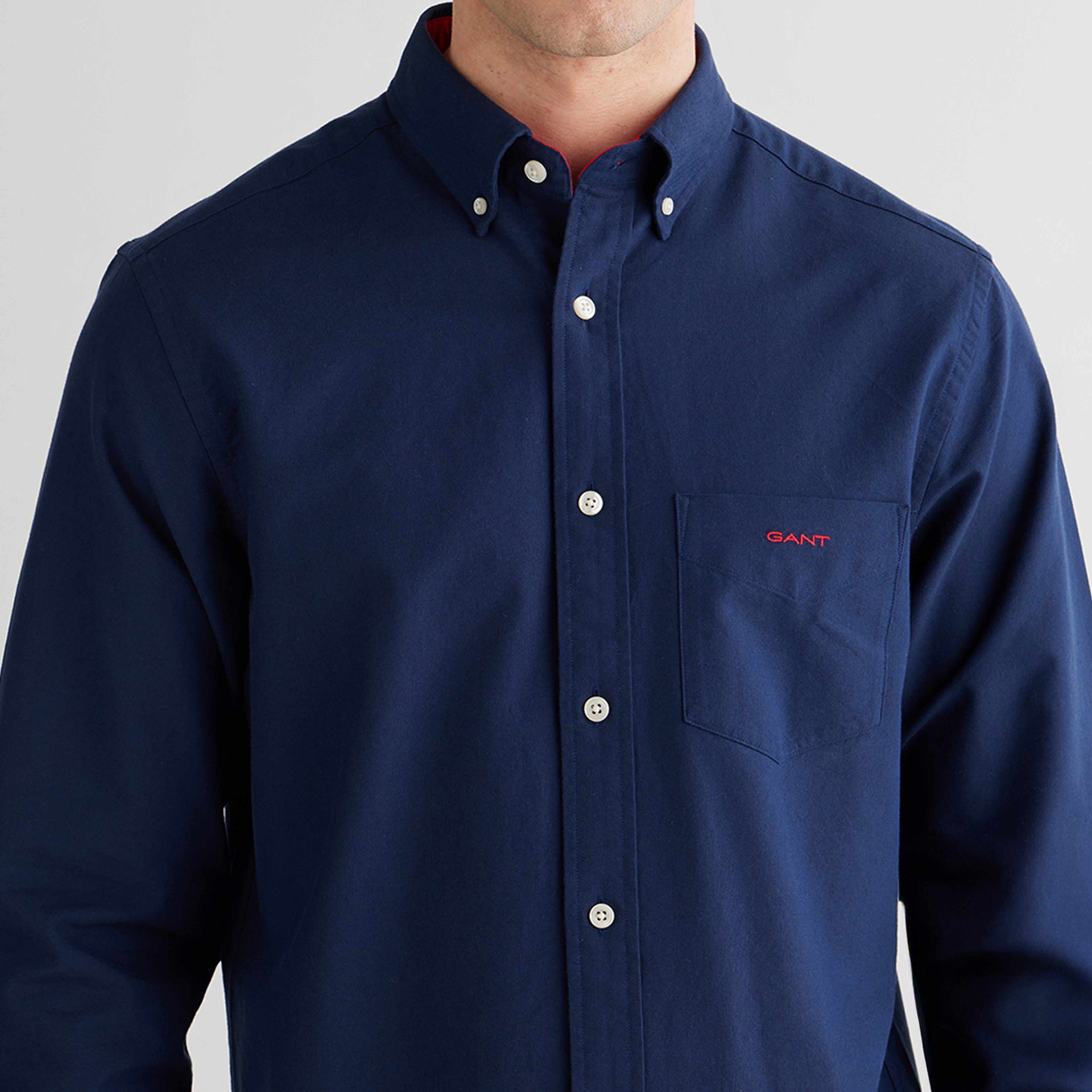 GANT Erkek Lacivert Regular Fit Oxford Gömlek