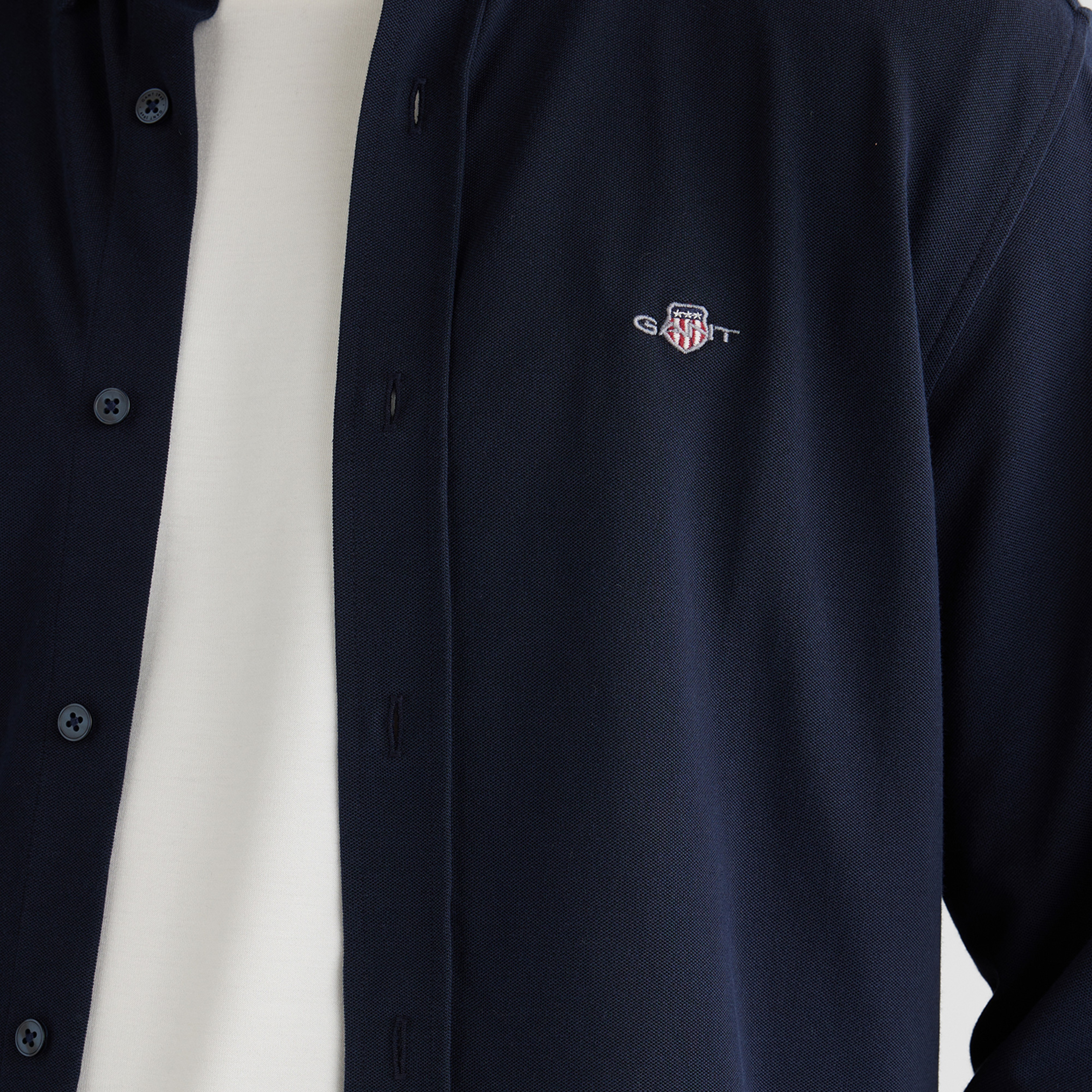 GANT Erkek Lacivert Regular Fit Gömlek