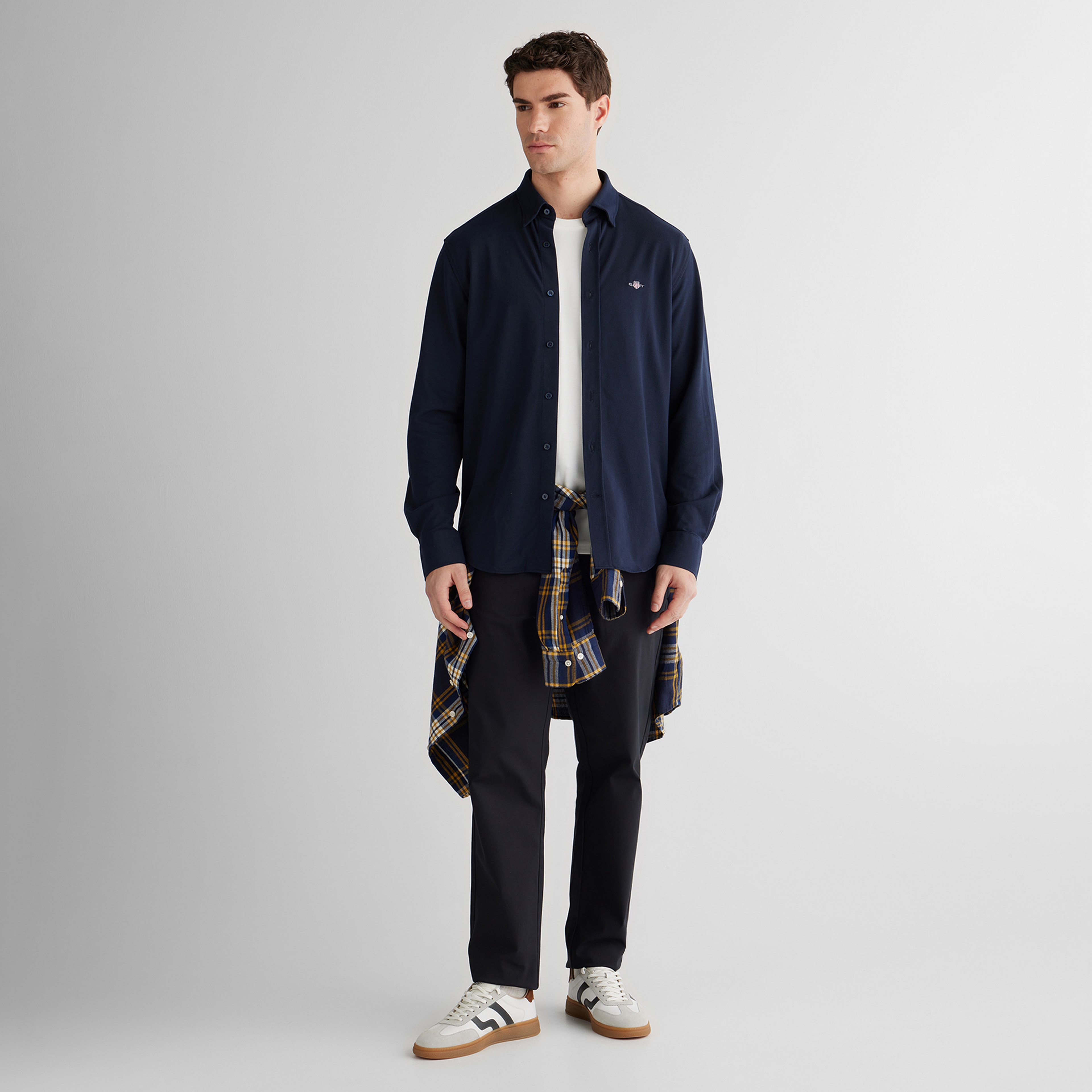 GANT Erkek Lacivert Regular Fit Gömlek