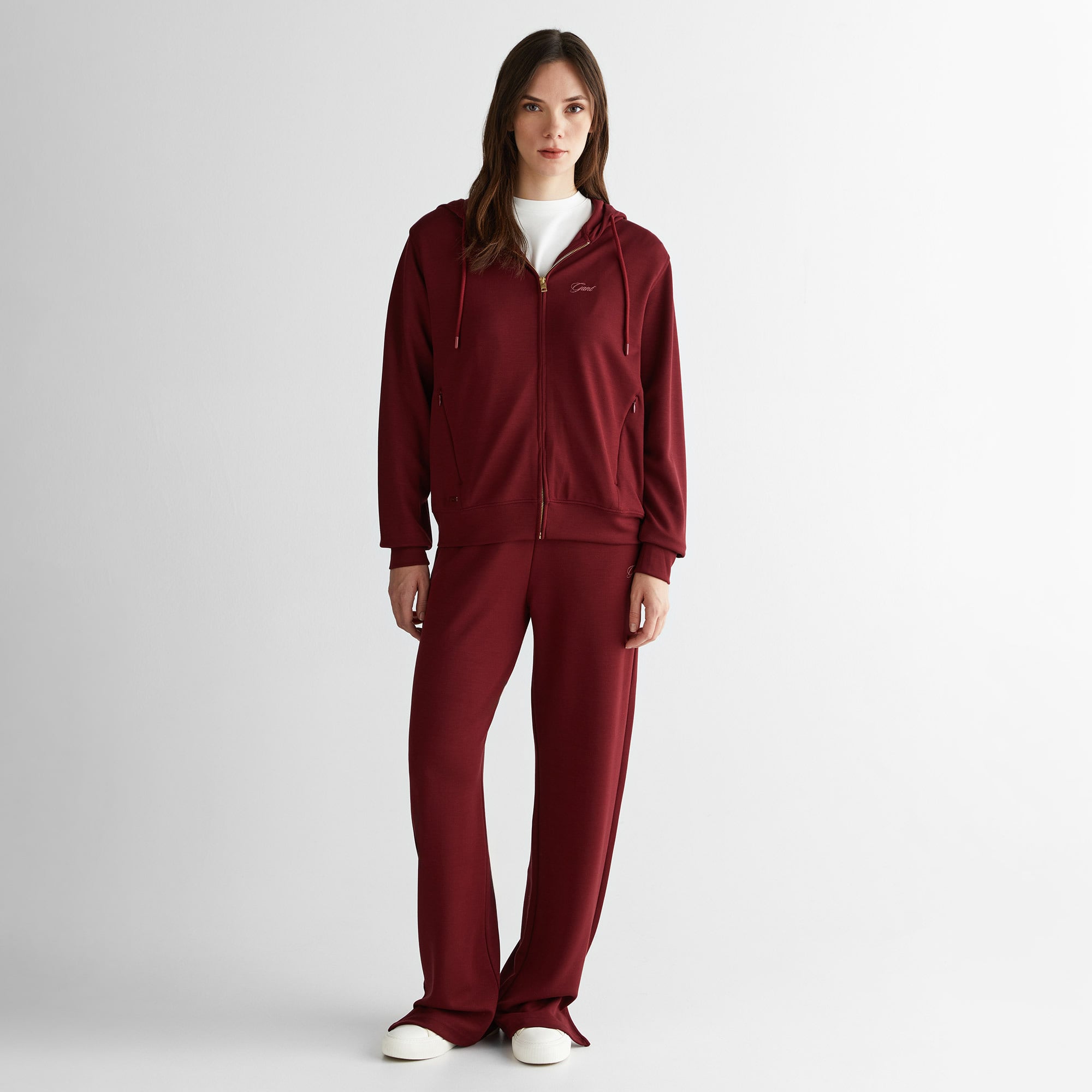 GANT Kadın Bordo Regular Fit Eşofman Altı