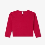 Lacoste Çocuk Uzun Kollu Bisiklet Yaka Baskılı Pembe T-Shirt