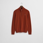 GANT Erkek Kırmızı Regular Fit Yarım Fermuarlı Kazak