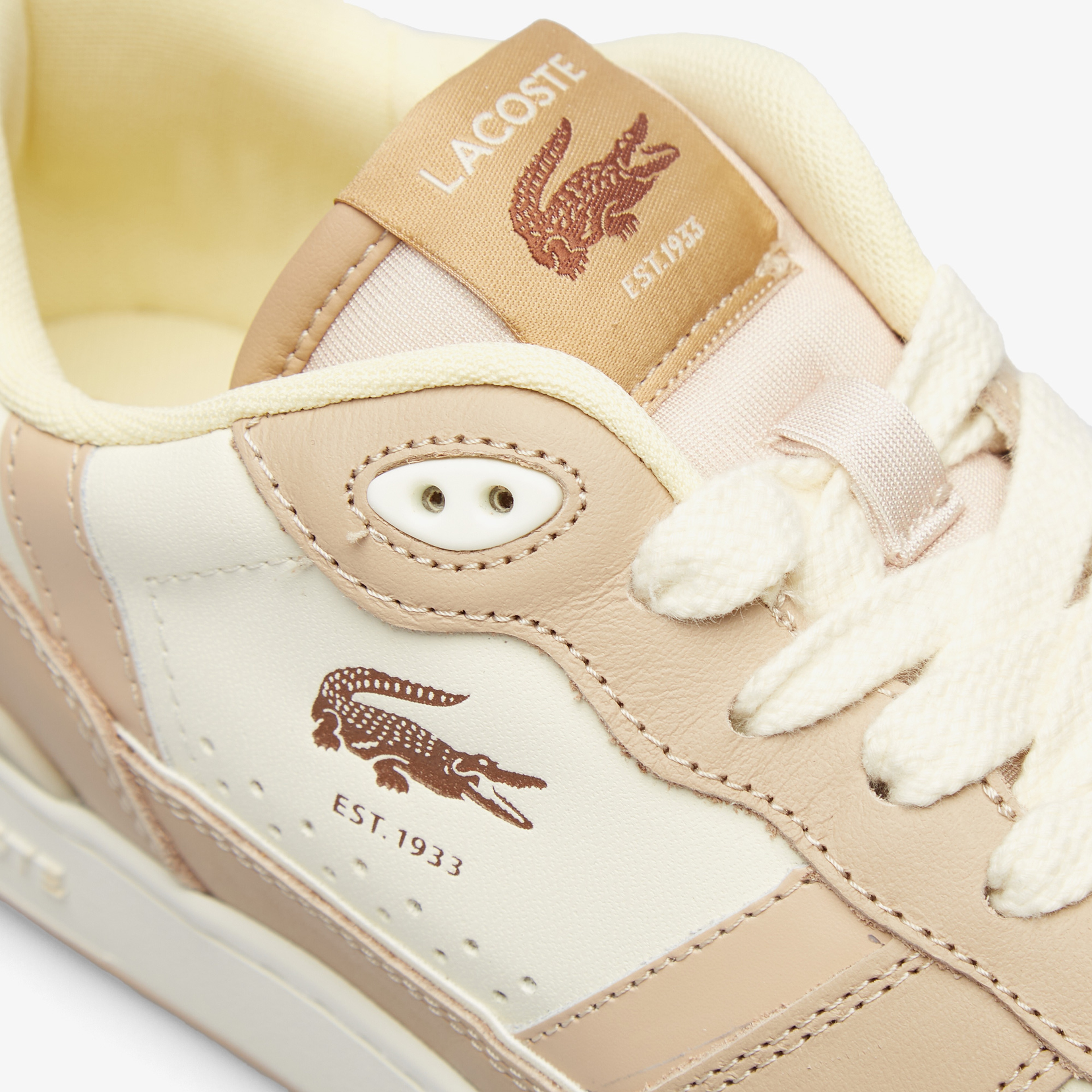 Lacoste T-Clip Kadın Bej Sneaker