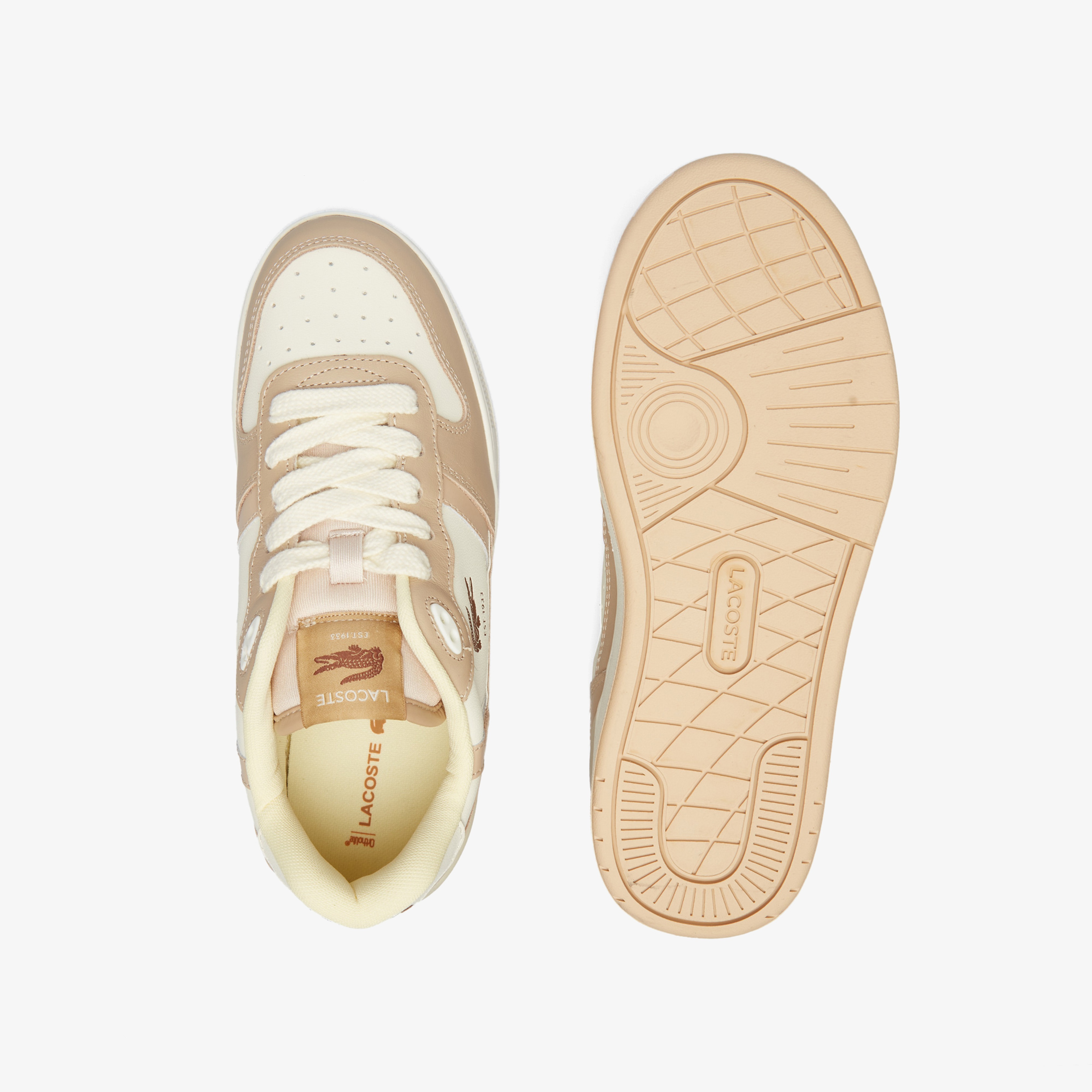 Lacoste T-Clip Kadın Bej Sneaker