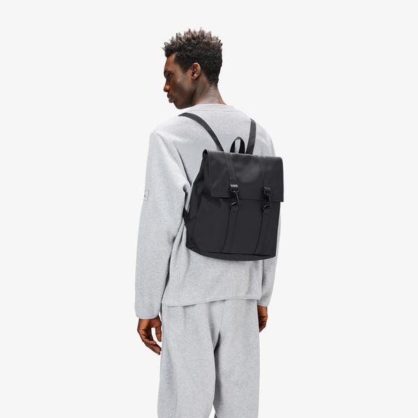 Rains MSN Mini Unisex Siyah Sırt Çantası