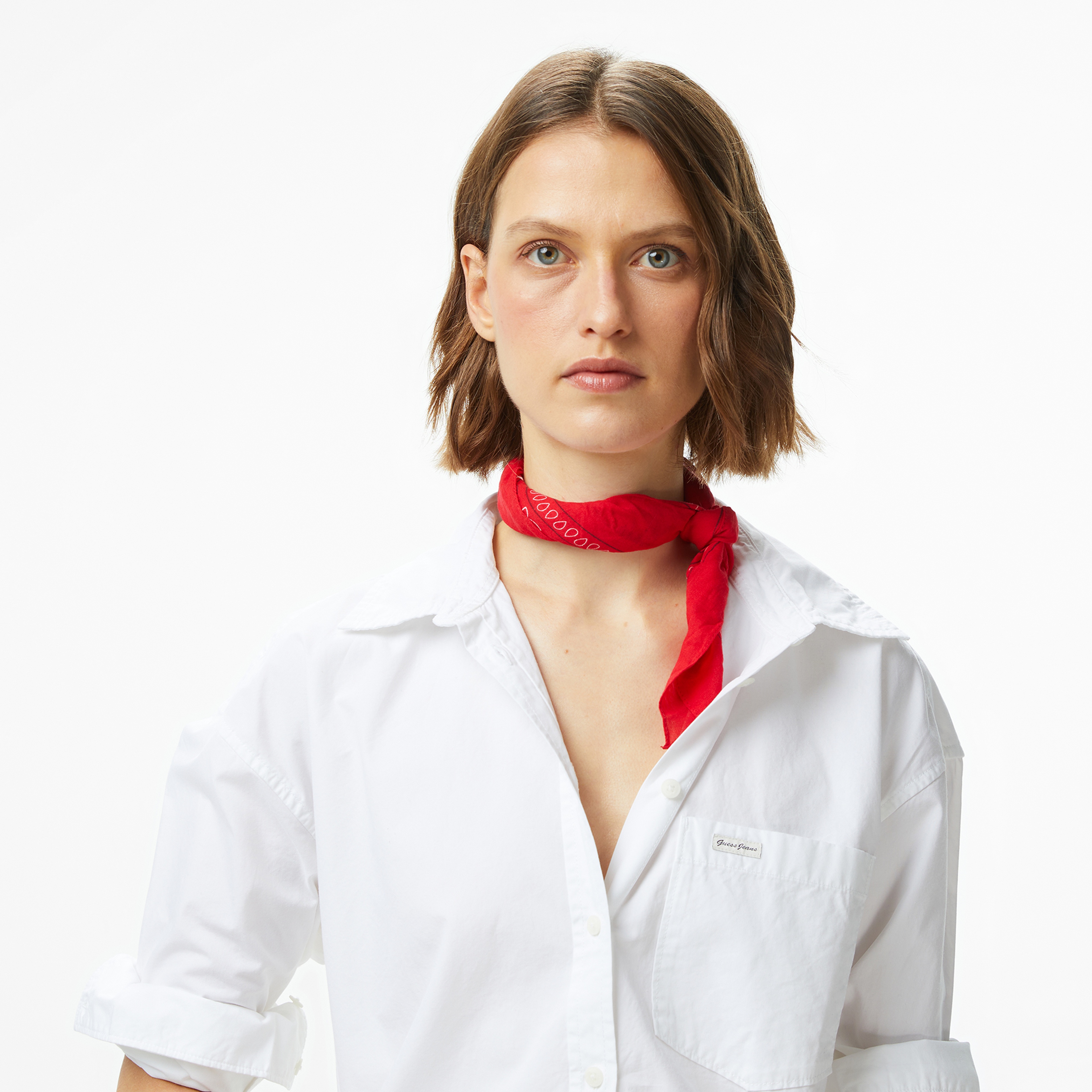 Guess Kadın Beyaz Gömlek