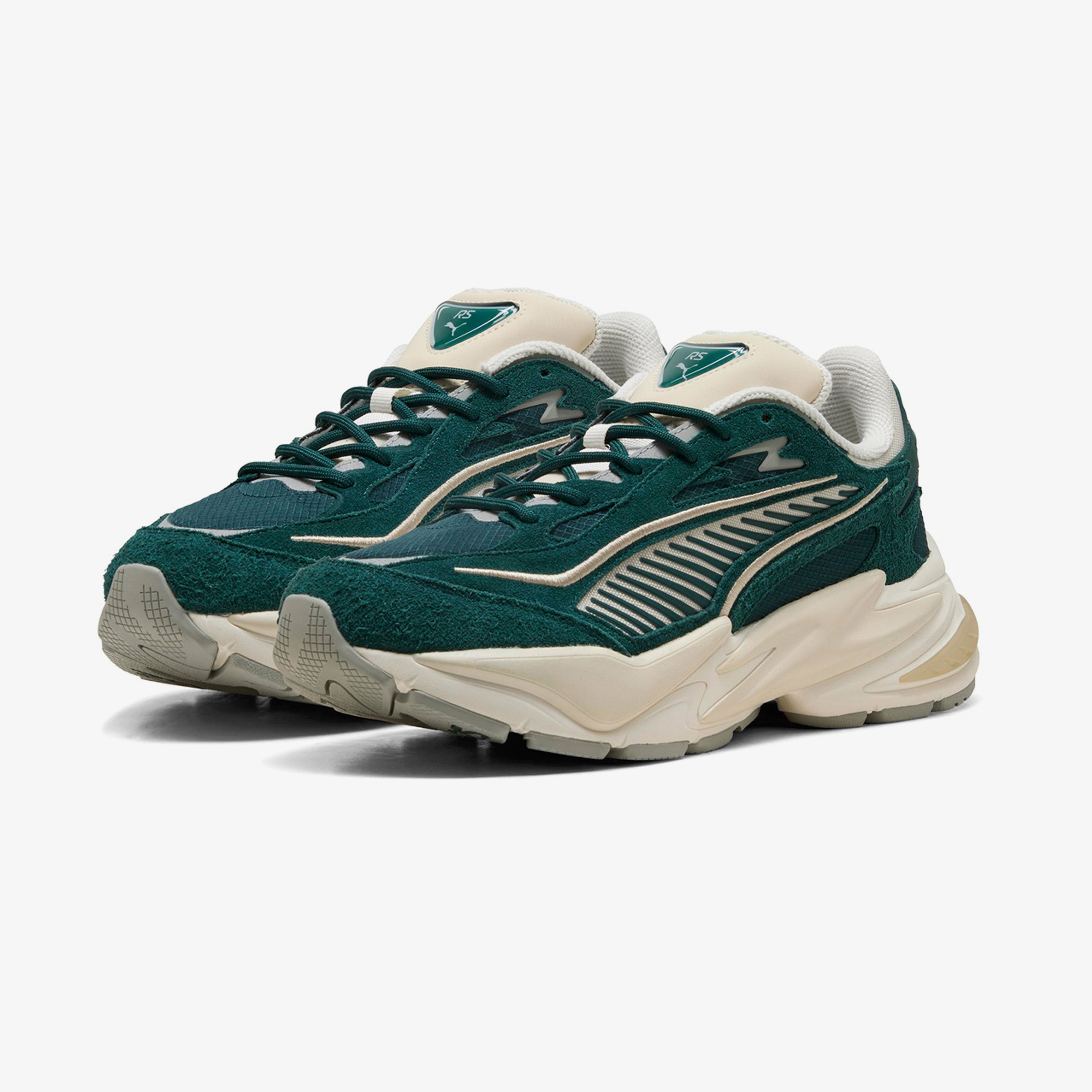 Puma Rs Surge Hairy Suede Erkek Yeşil Spor Ayakkabı