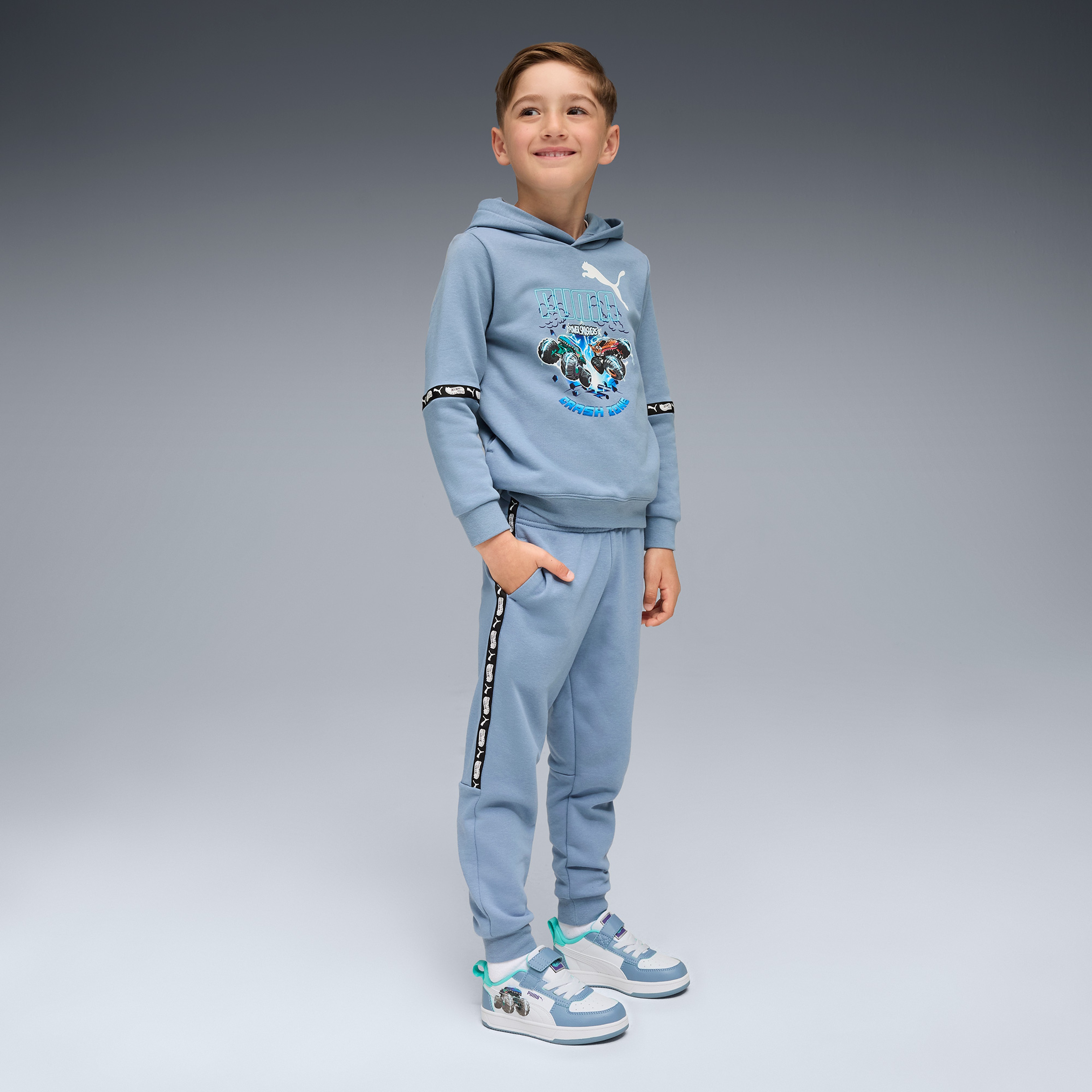 Puma  X Hot Wheels Sweat Erkek Mavi Eşofman Altı