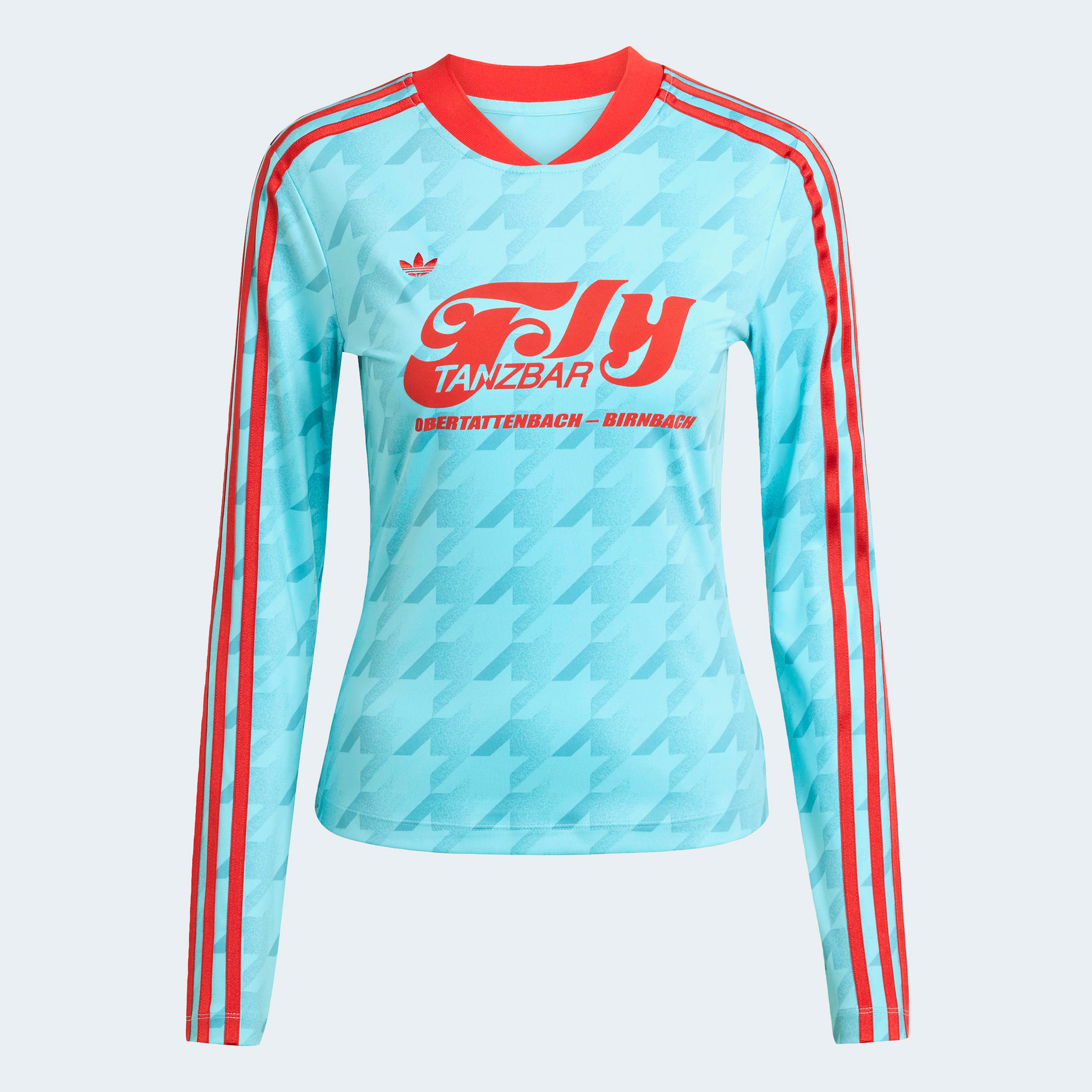 adidas Footie All Over Print Kadın Mavi T-Shirt
