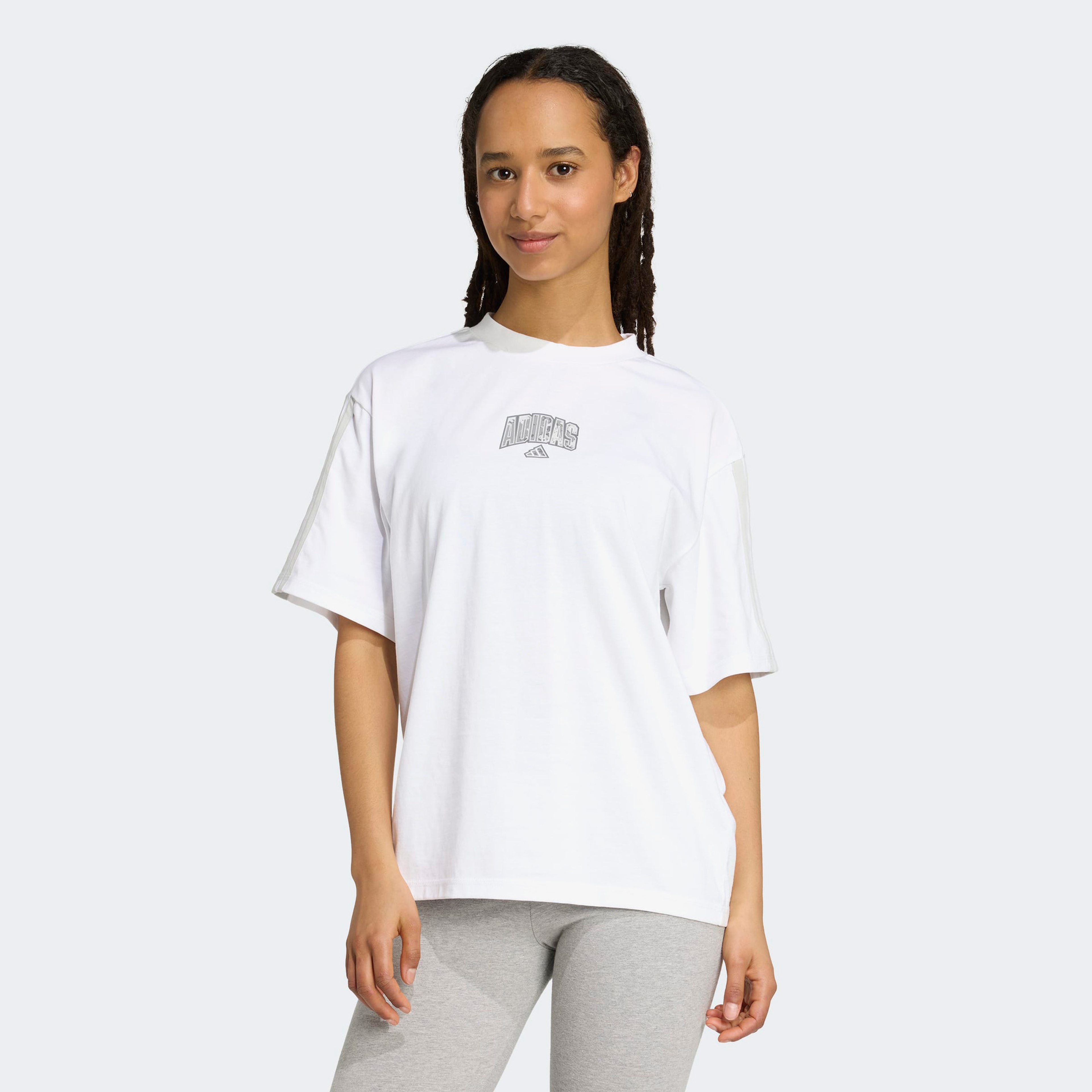 adidas Camo Kadın Beyaz T-Shirt