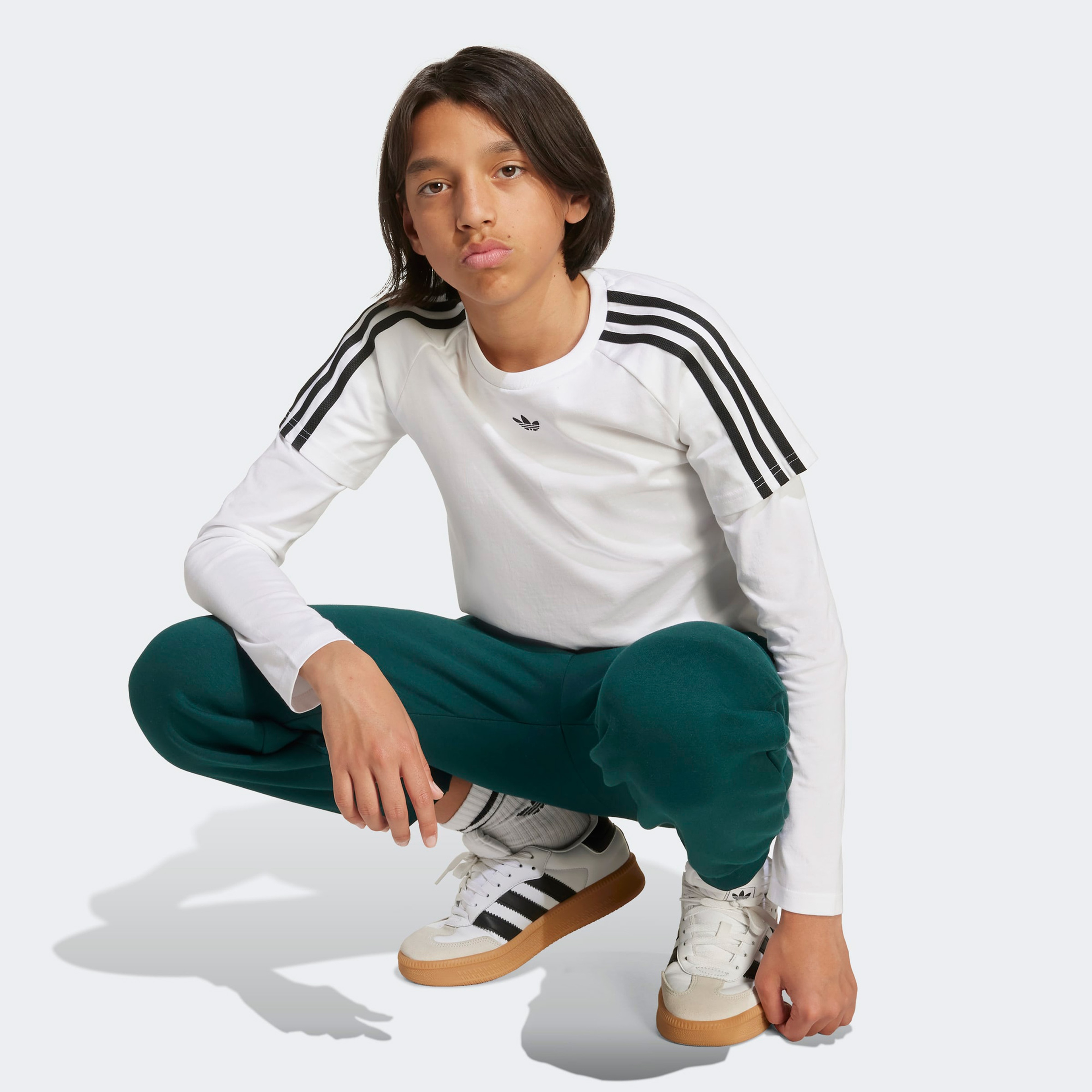 adidas Long Sleeve Çocuk Beyaz T-Shirt