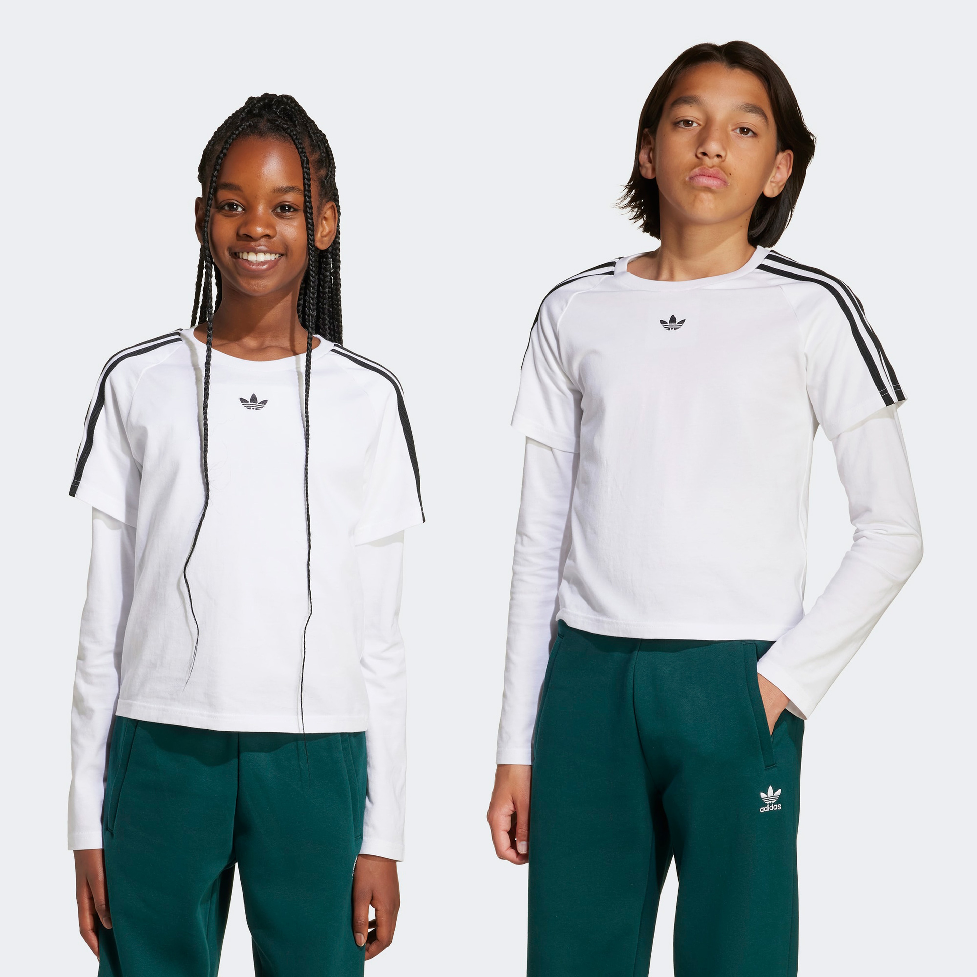 adidas Long Sleeve Çocuk Beyaz T-Shirt