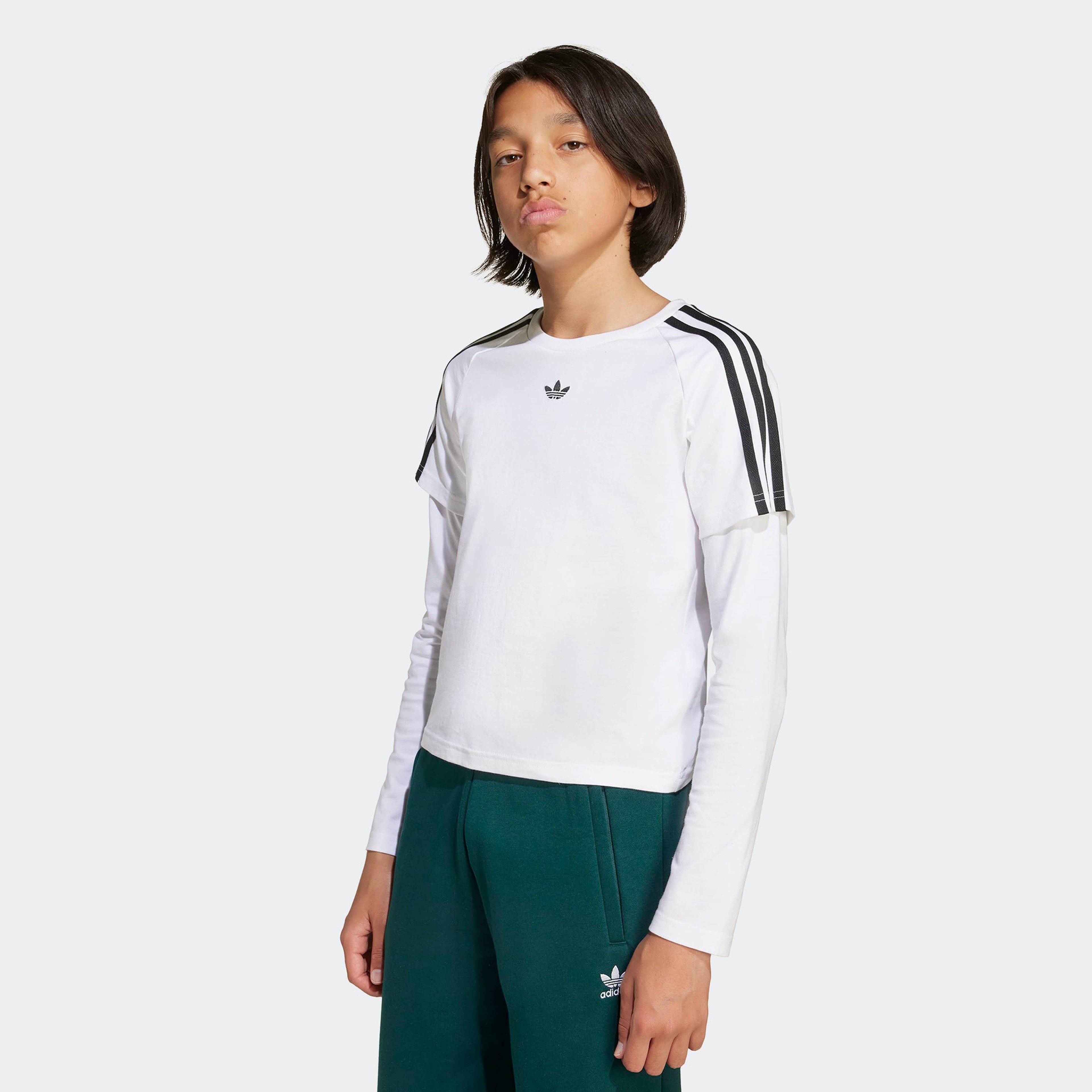 adidas Long Sleeve Çocuk Beyaz T-Shirt