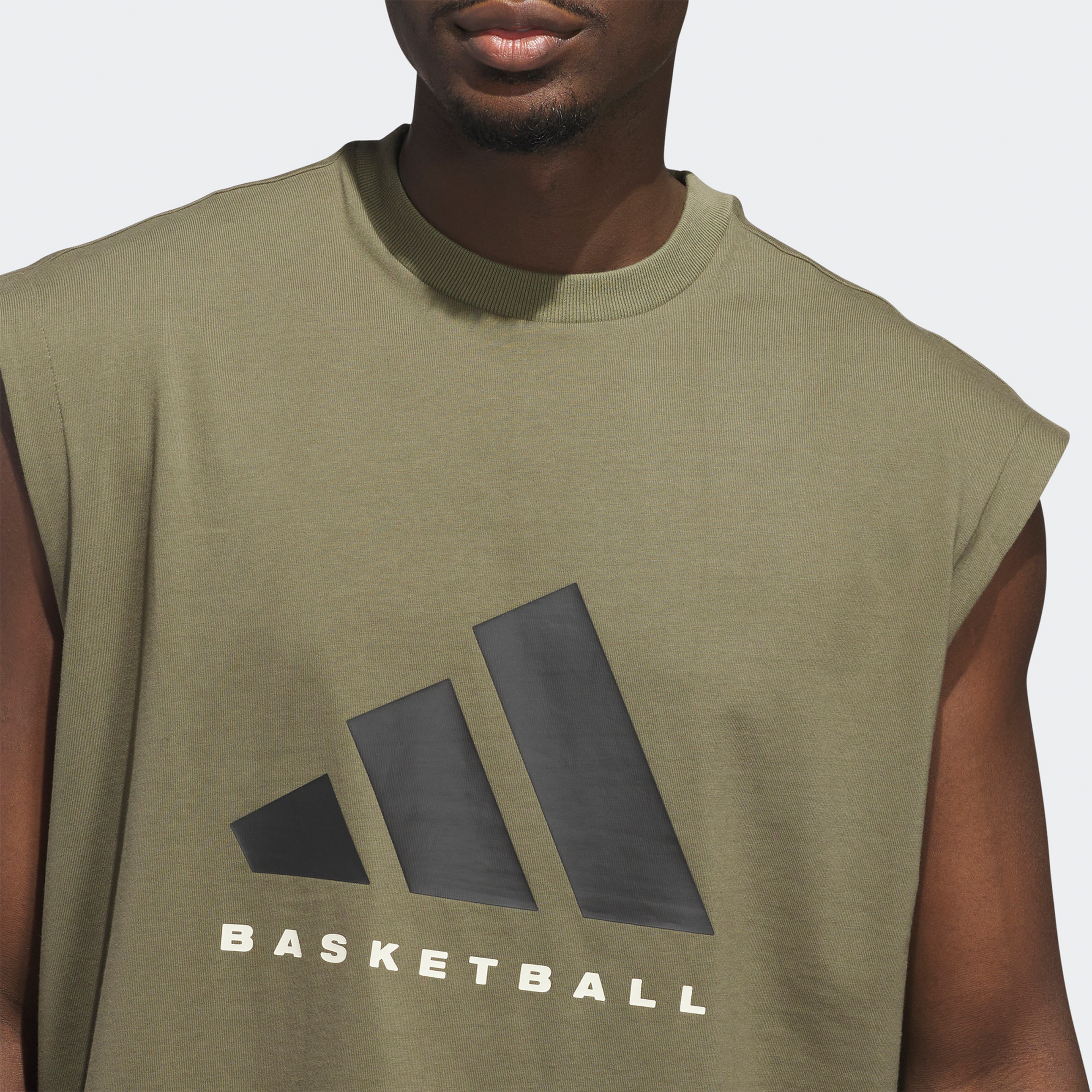adidas Basketball Unisex Yeşil Kolsuz T-Shirt