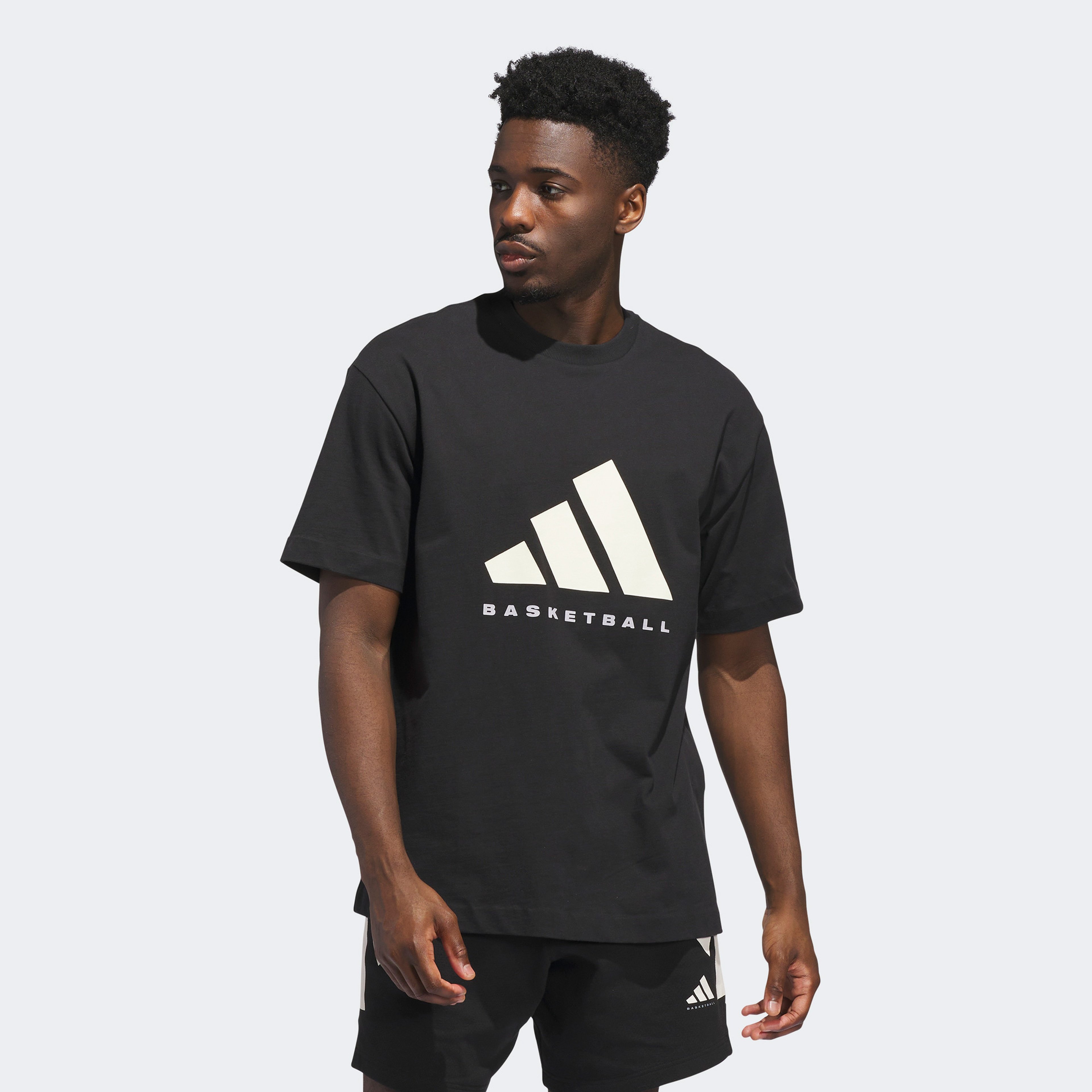 adidas Basketball Unisex Siyah T-Shirt