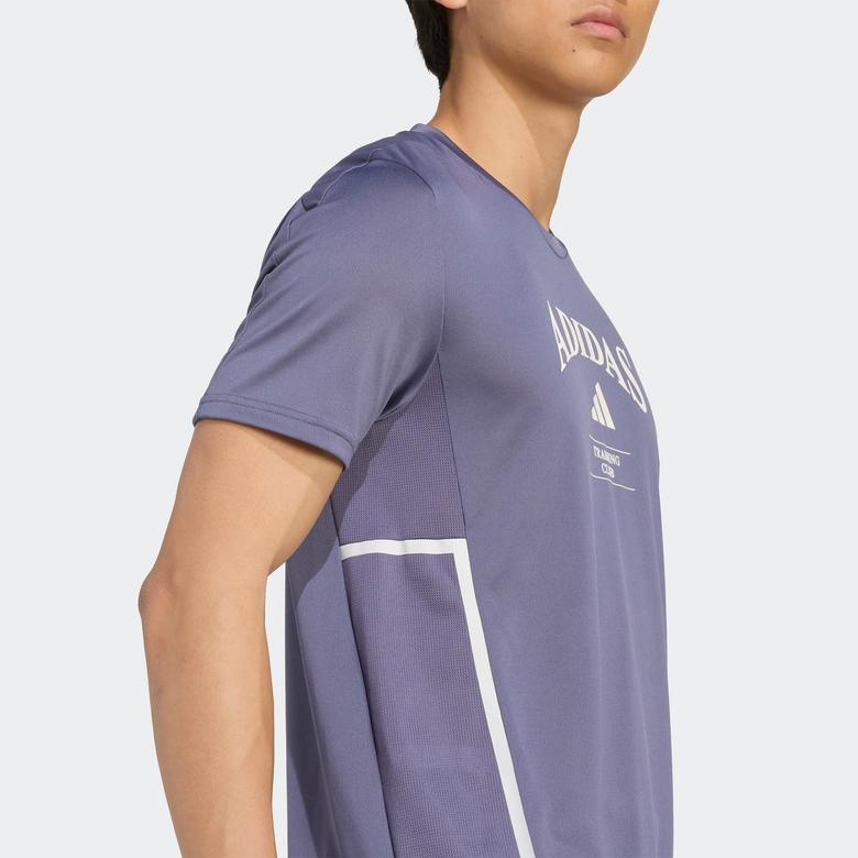 adidas D4T Heritage Erkek Mor T-Shirt