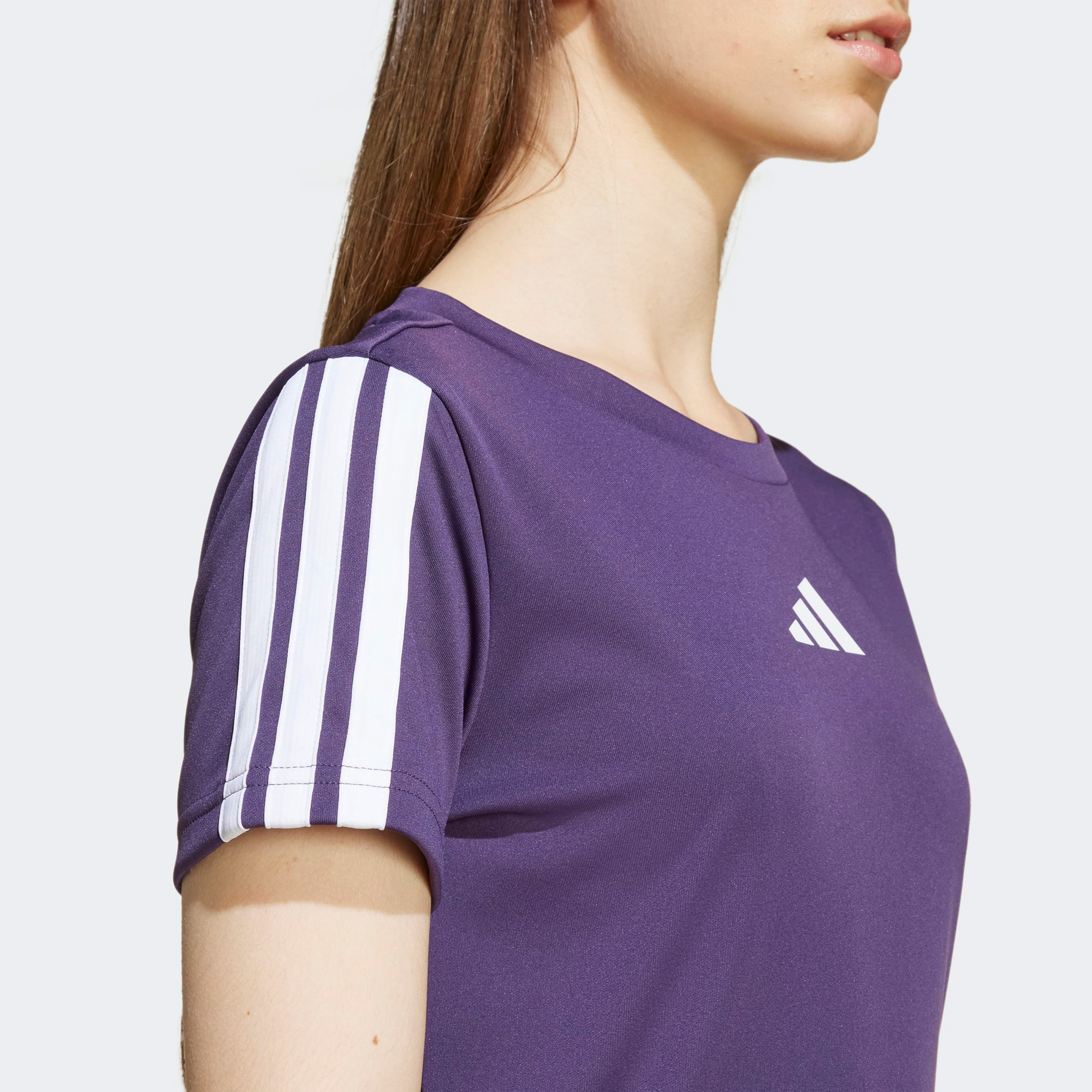adidas JG TR-ES 3S Çocuk Mor T-Shirt