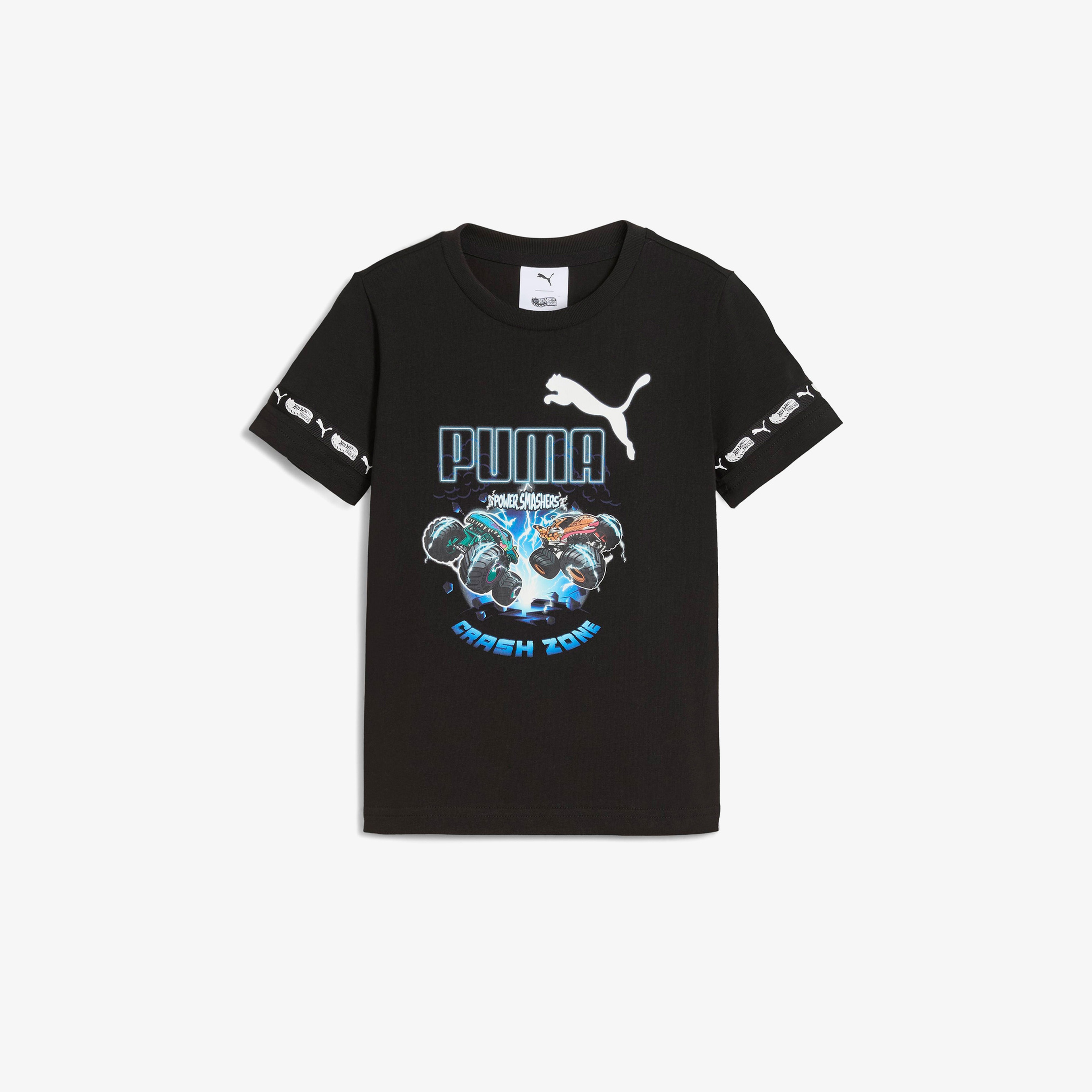 Puma  X Hot Wheels  Çocuk Siyah T-Shirt