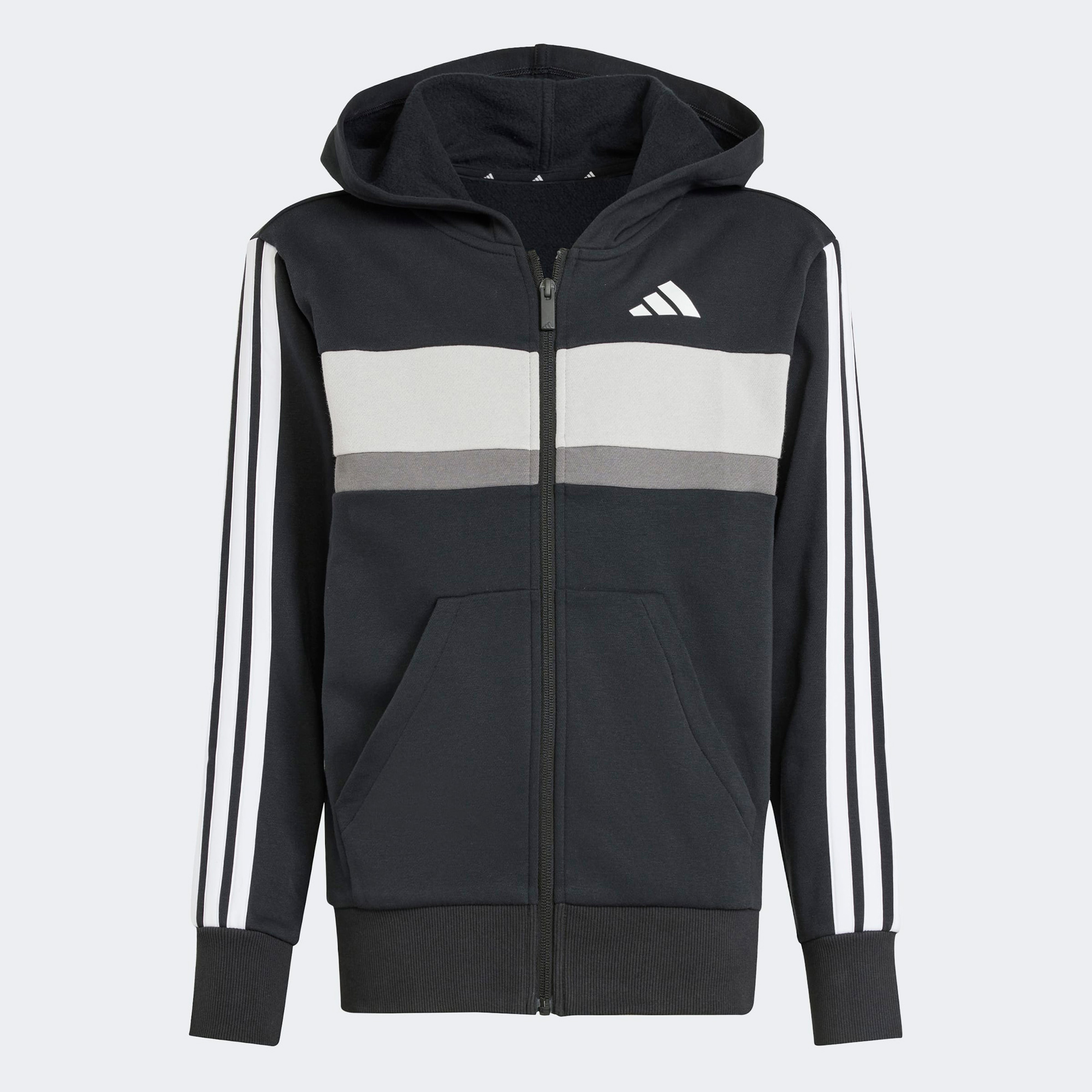 adidas Fleece 3-Stripes Essentials Çocuk Siyah Eşofman Takımı