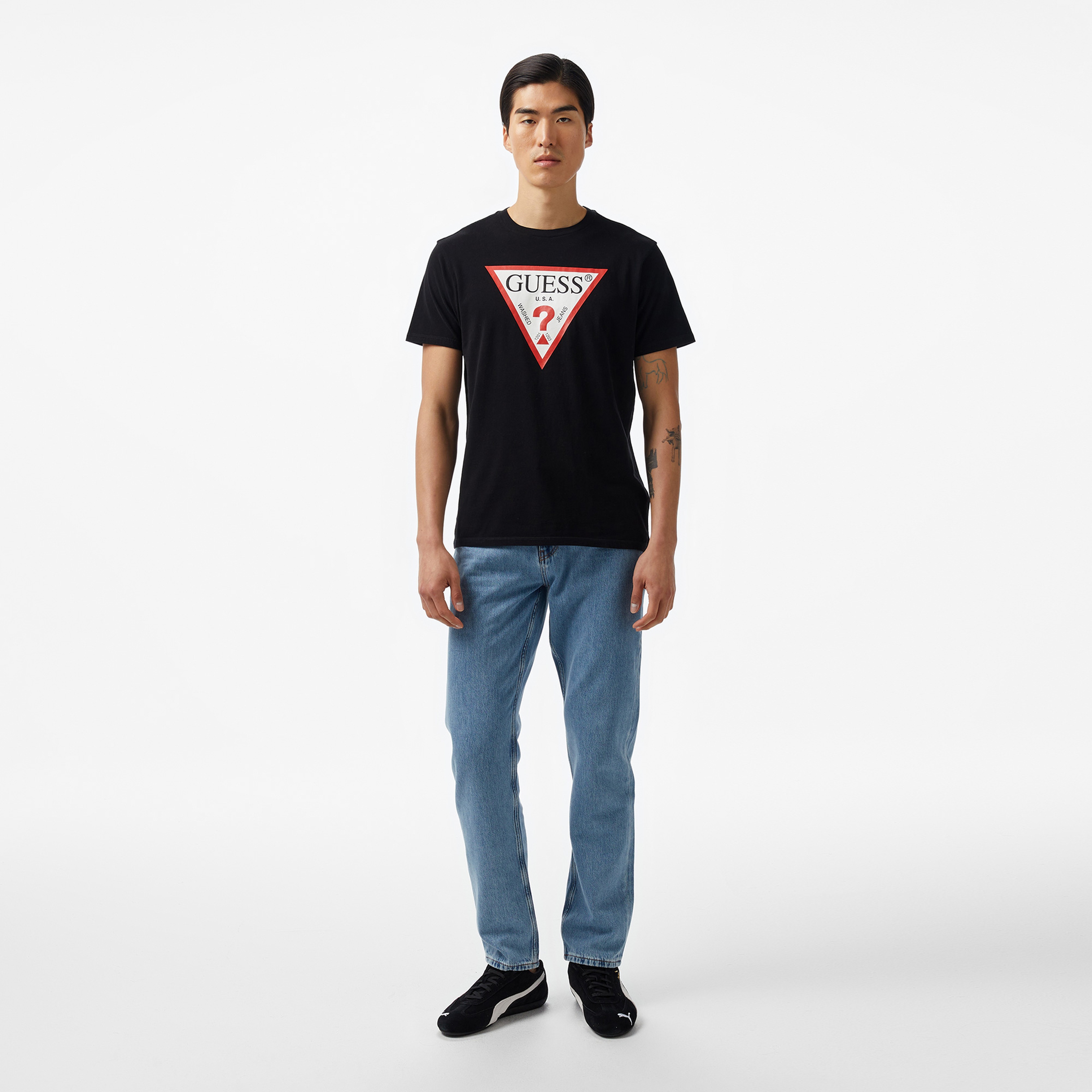 Guess Logombed 160 Erkek Siyah T-Shirt