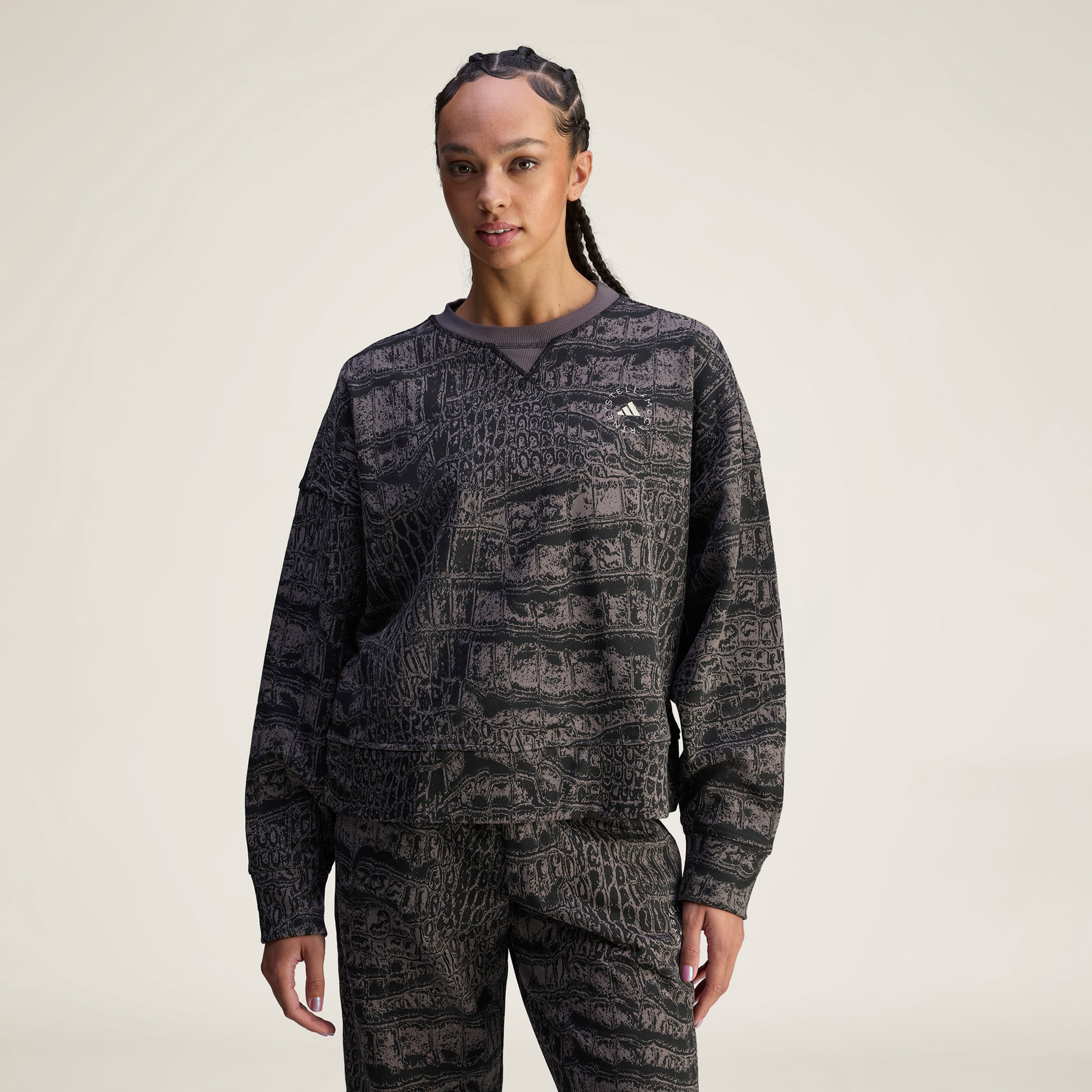 adidas Stella McCartney Loose Kadın Siyah Sweatshirt