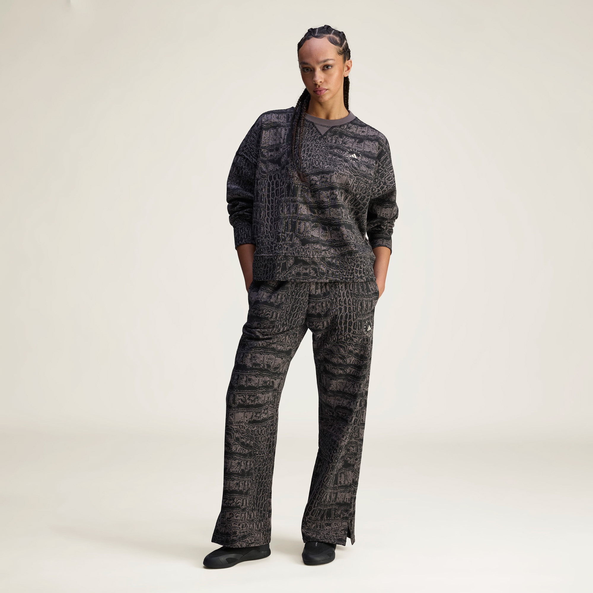 adidas Stella McCartney Loose Kadın Siyah Sweatshirt